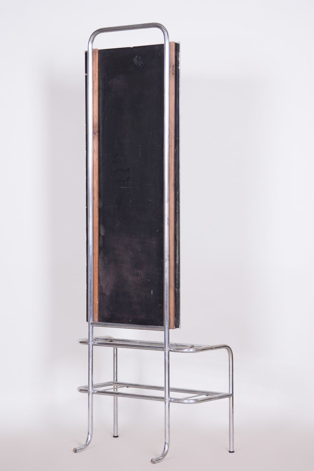 Restored Bauhaus Dressing Mirror, Chrome Plated Steel, Czechia, 1930s photo furniture