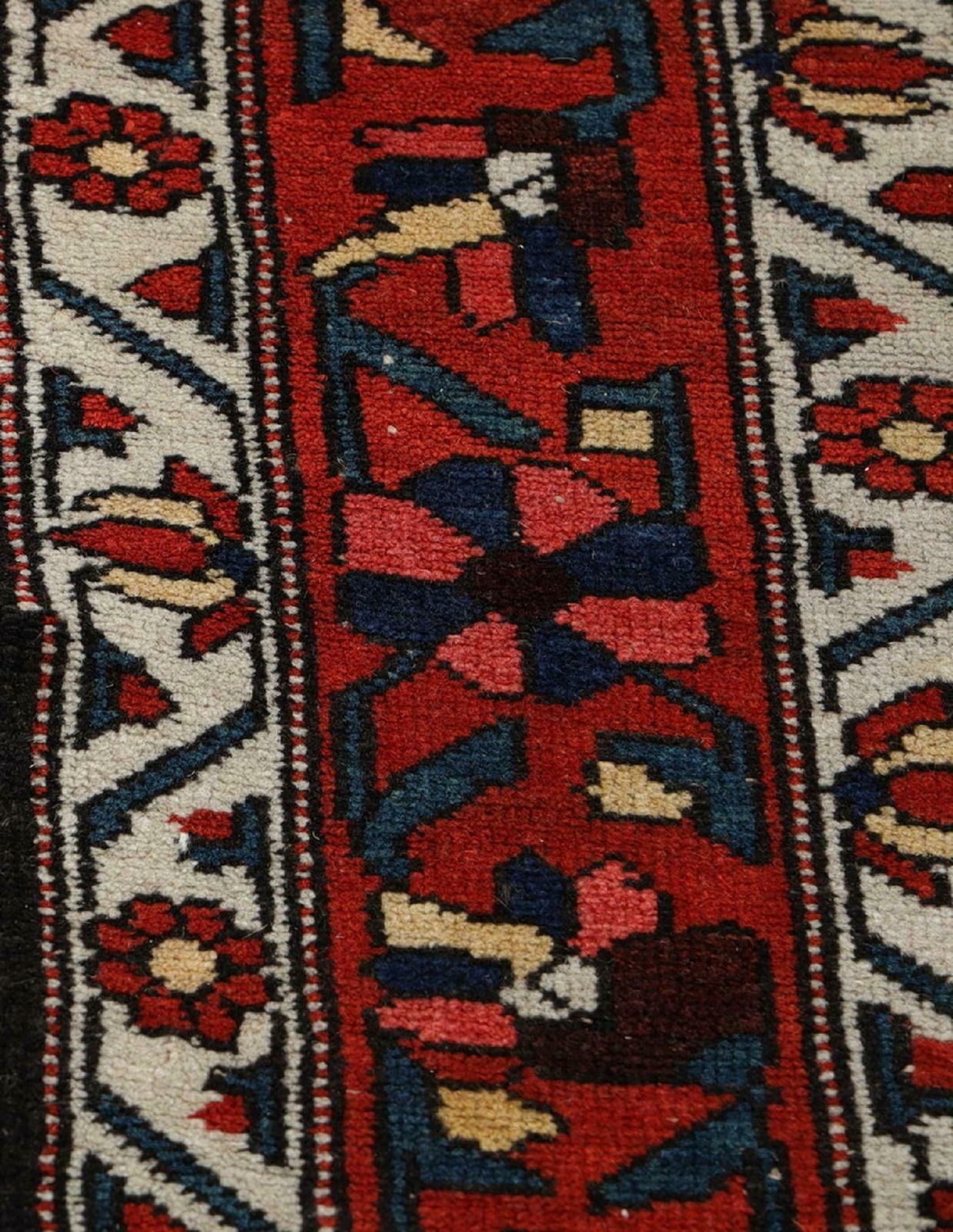 Floral Antique Rug Wool Geometric Carpet Blue Lounge Home Interior Livingroom Decor photo furniture