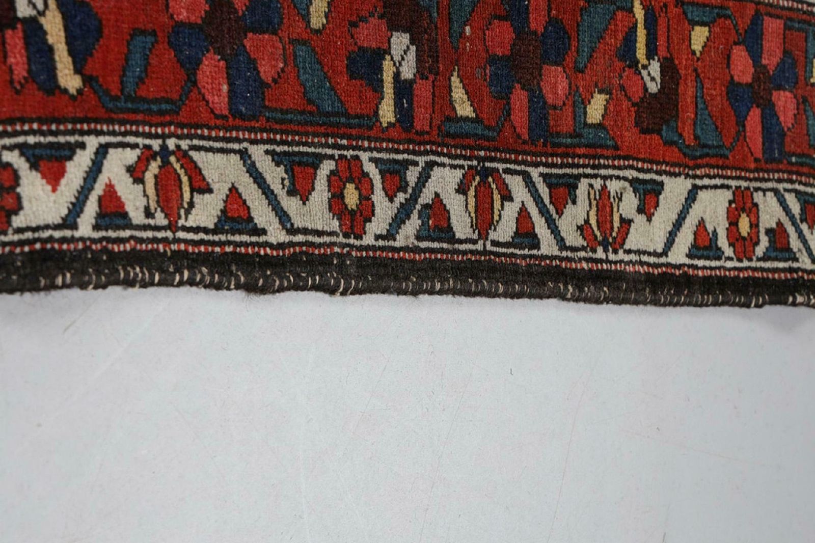 Floral Antique Rug Wool Geometric Carpet Blue Lounge Home Interior Livingroom Decor photo for sale