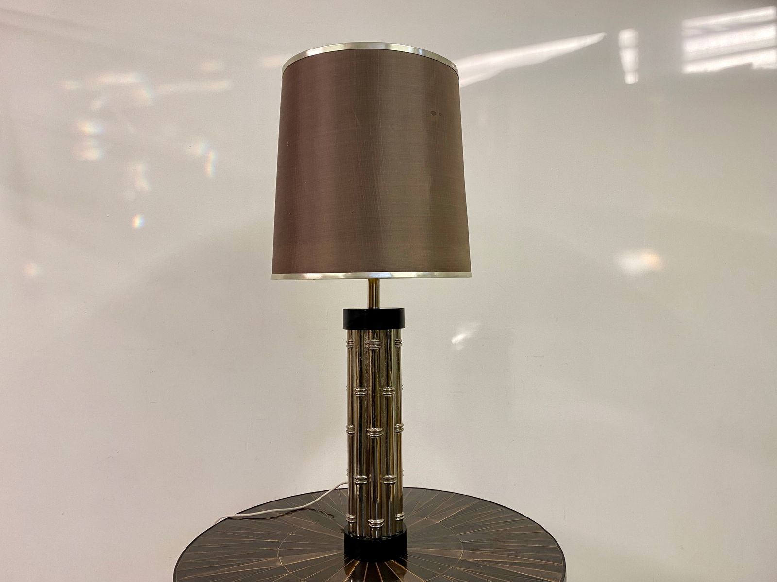 1970s Faux Bamboo Table Lamp photo furniture