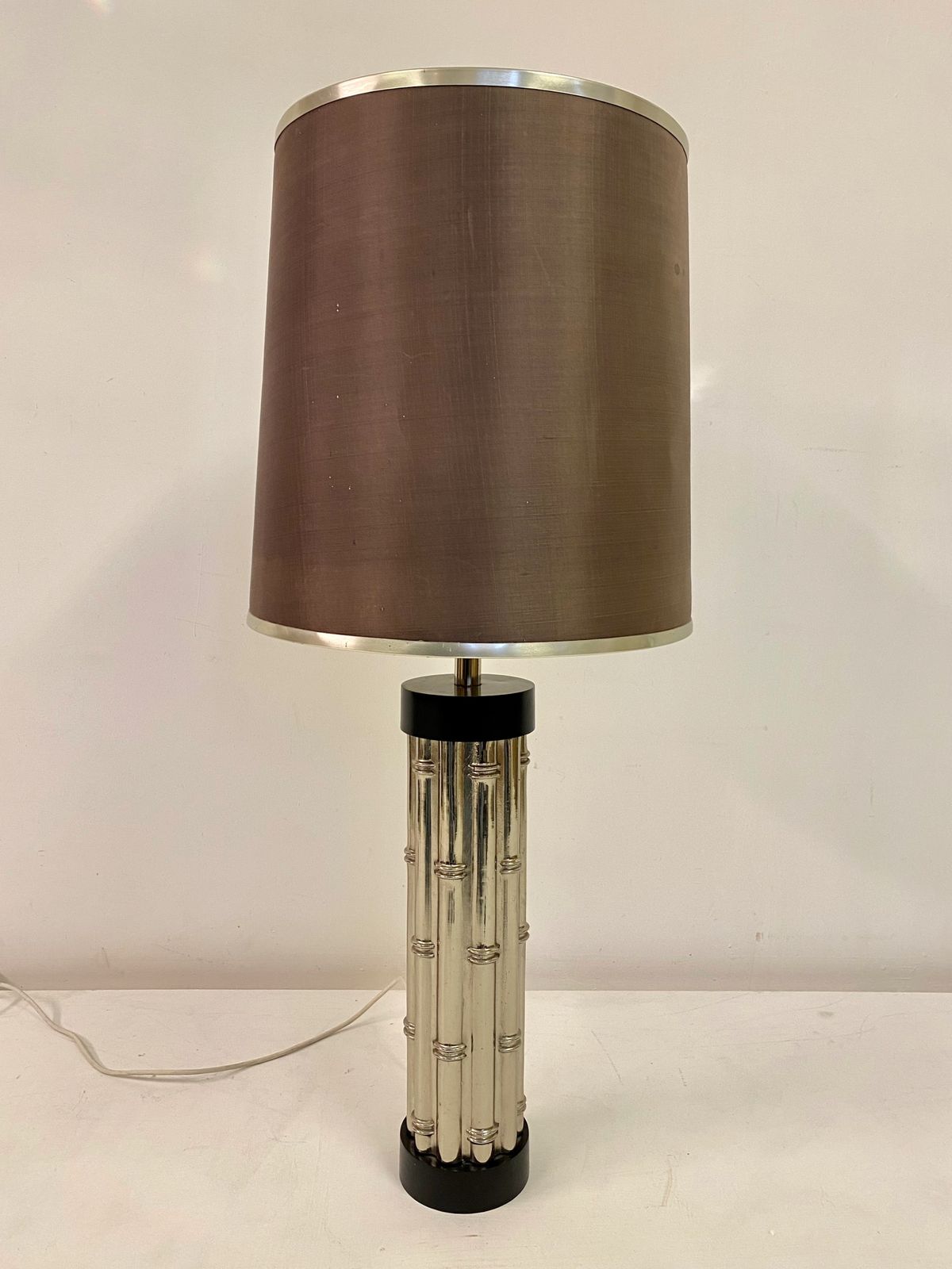 1970s Faux Bamboo Table Lamp photo 595.0