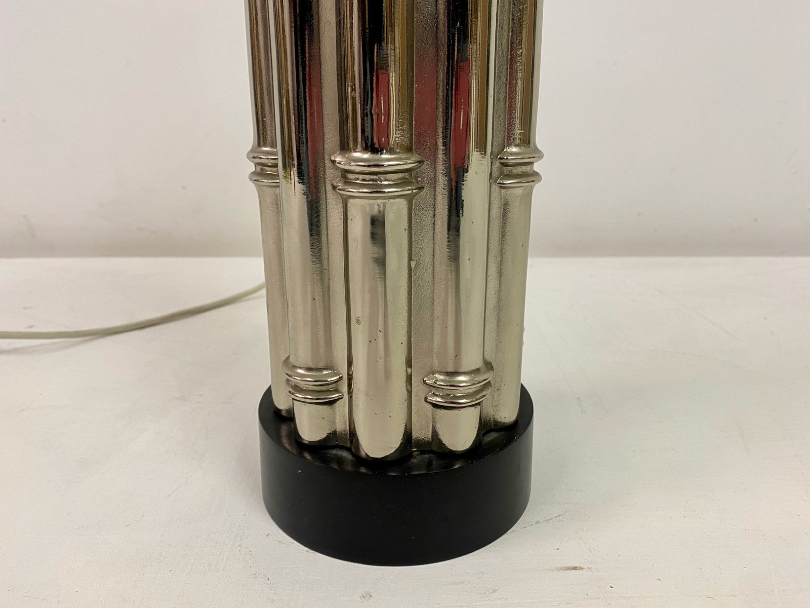 photo for sale 1970s Faux Bamboo Table Lamp