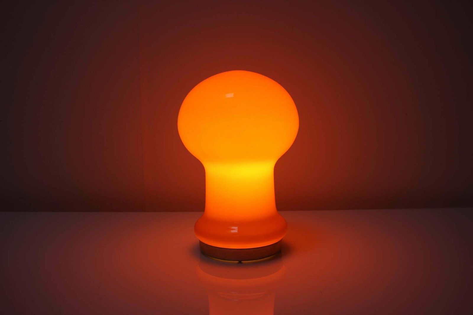 All Glass Table Lamp By Valasske Mezirici, 1970s photo Lighting