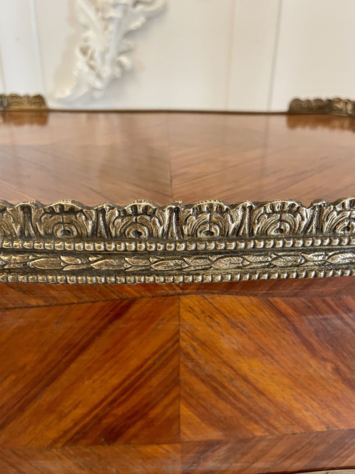 Fine Quality Antique Freestanding French Kingwood And Ormolu Mounted Side Table photo furniture