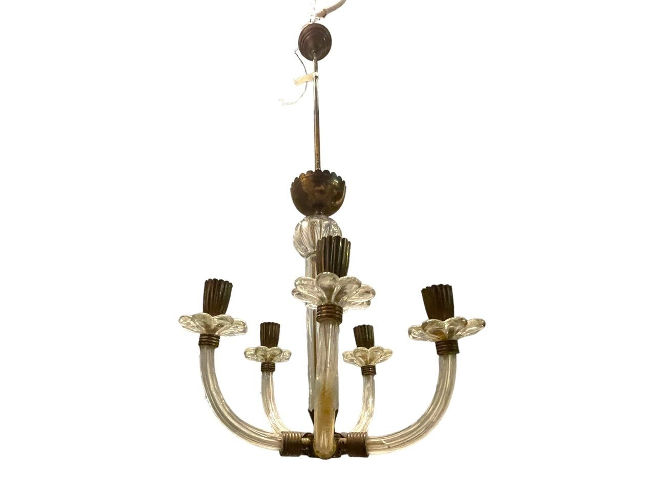 Murano Glass Barovier Chandelier 1940’s photo furniture