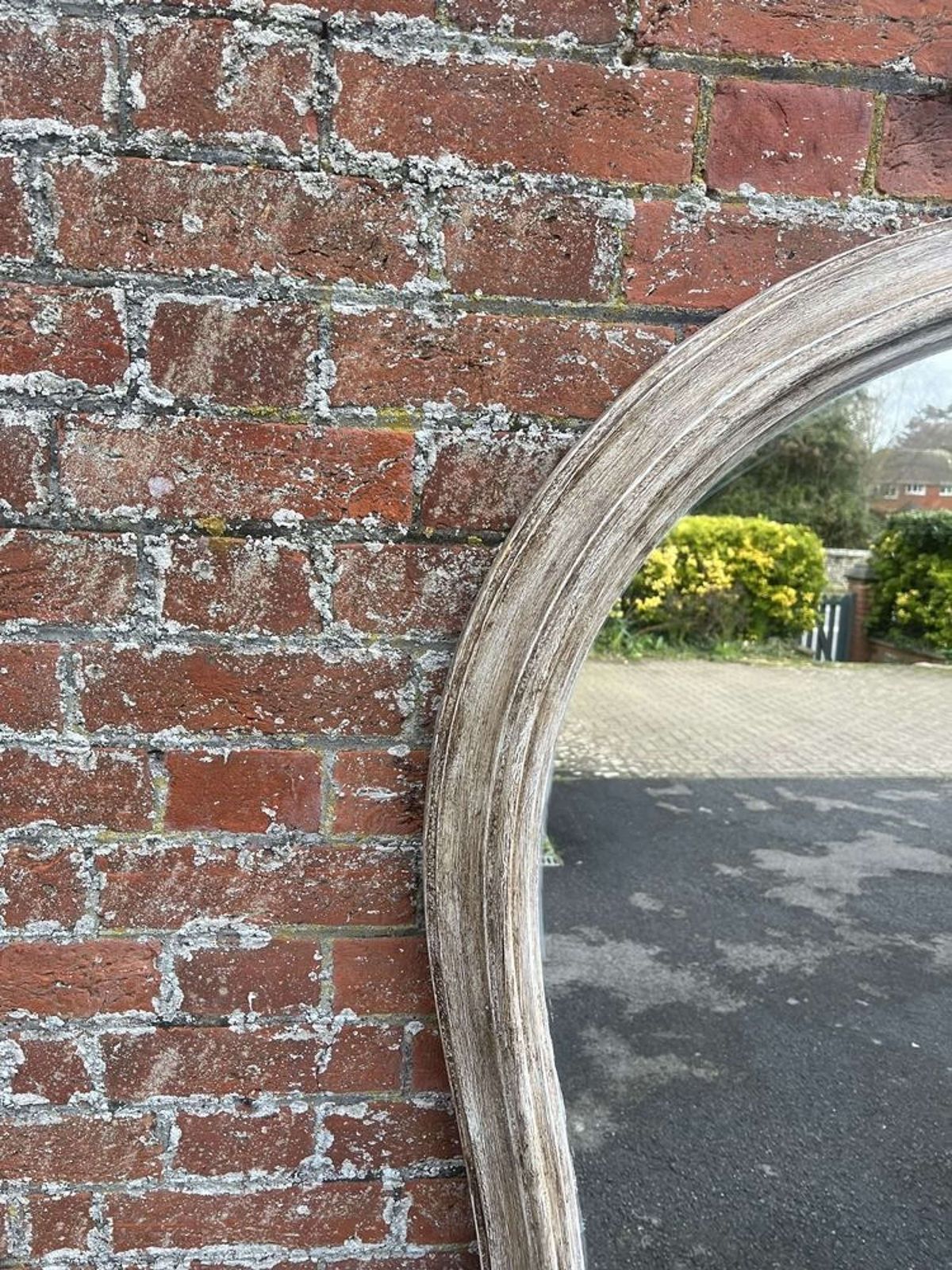An Exceptional Large Antique English 19th C Painted Overmantle Mirror. photo furniture