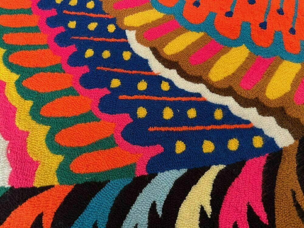 Vintage Bird Tapestry, 1970s photo Art