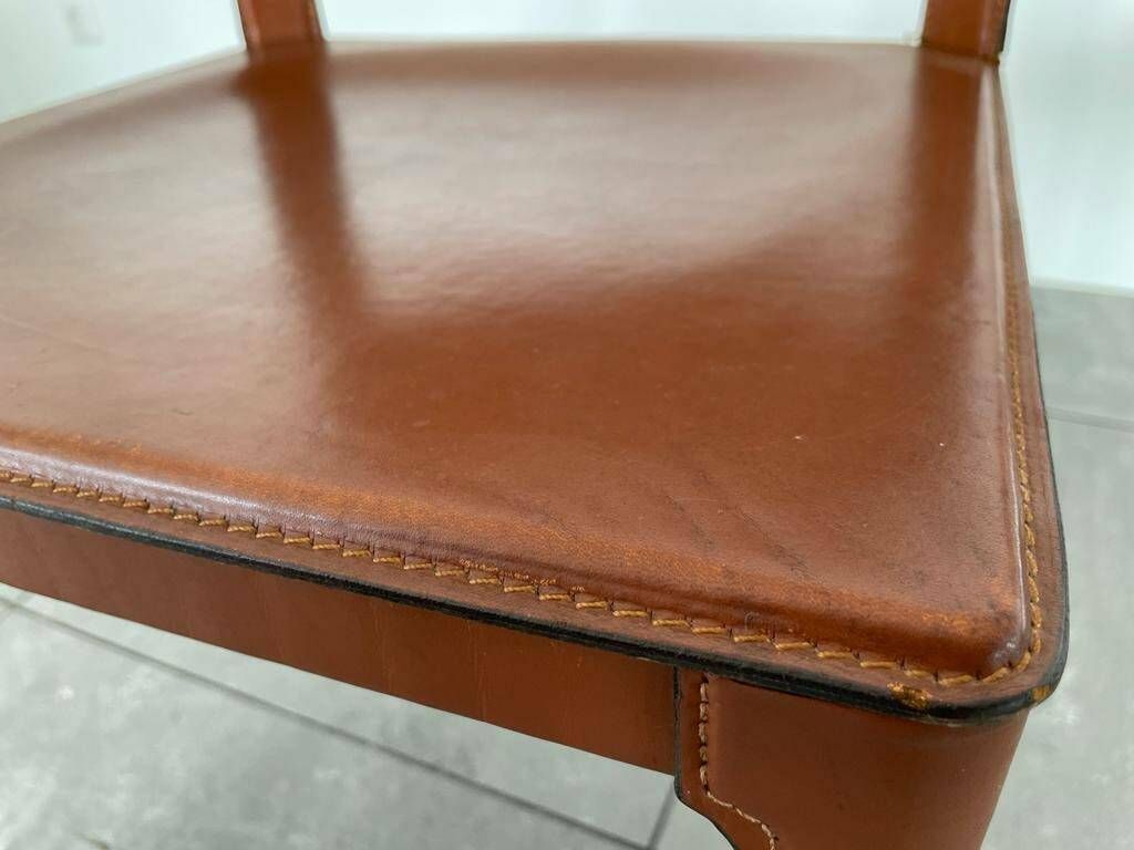 Pair Of Italian Leather Chairs By Matteo Grassi, 1970s, Italy photo vintage