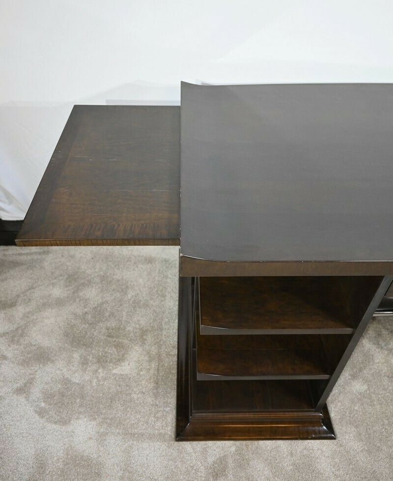 Sycamore Desk And Armchair Set, Attributed To Hugues Chevalier – 1980 photo buy