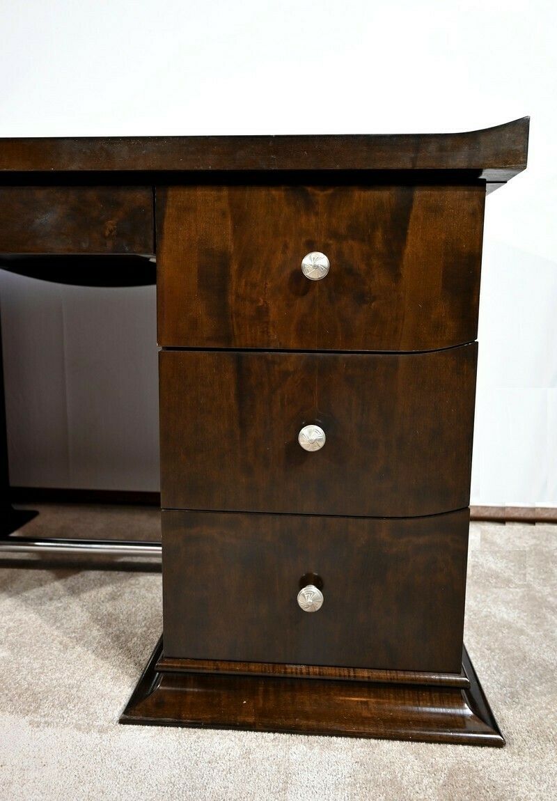 photo vinterior Sycamore Desk And Armchair Set, Attributed To Hugues Chevalier – 1980