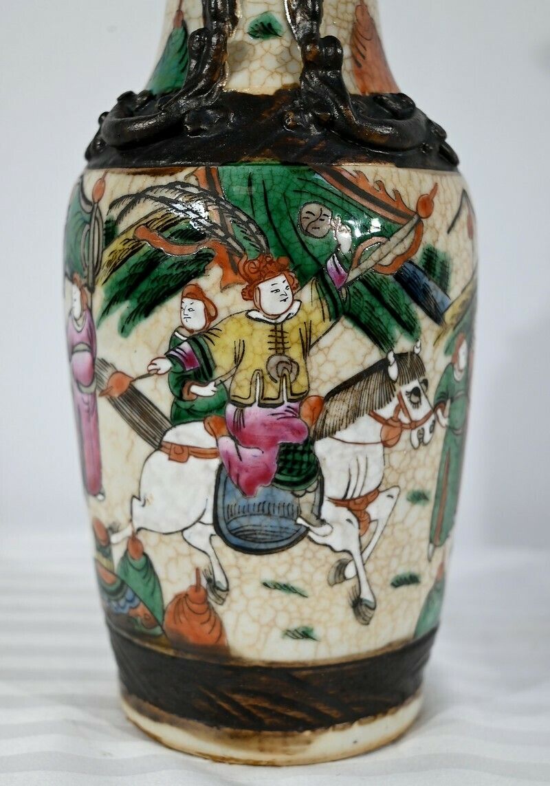 photo furniture Pair Of Nanjing Porcelain Vases, China   Late 19th Century