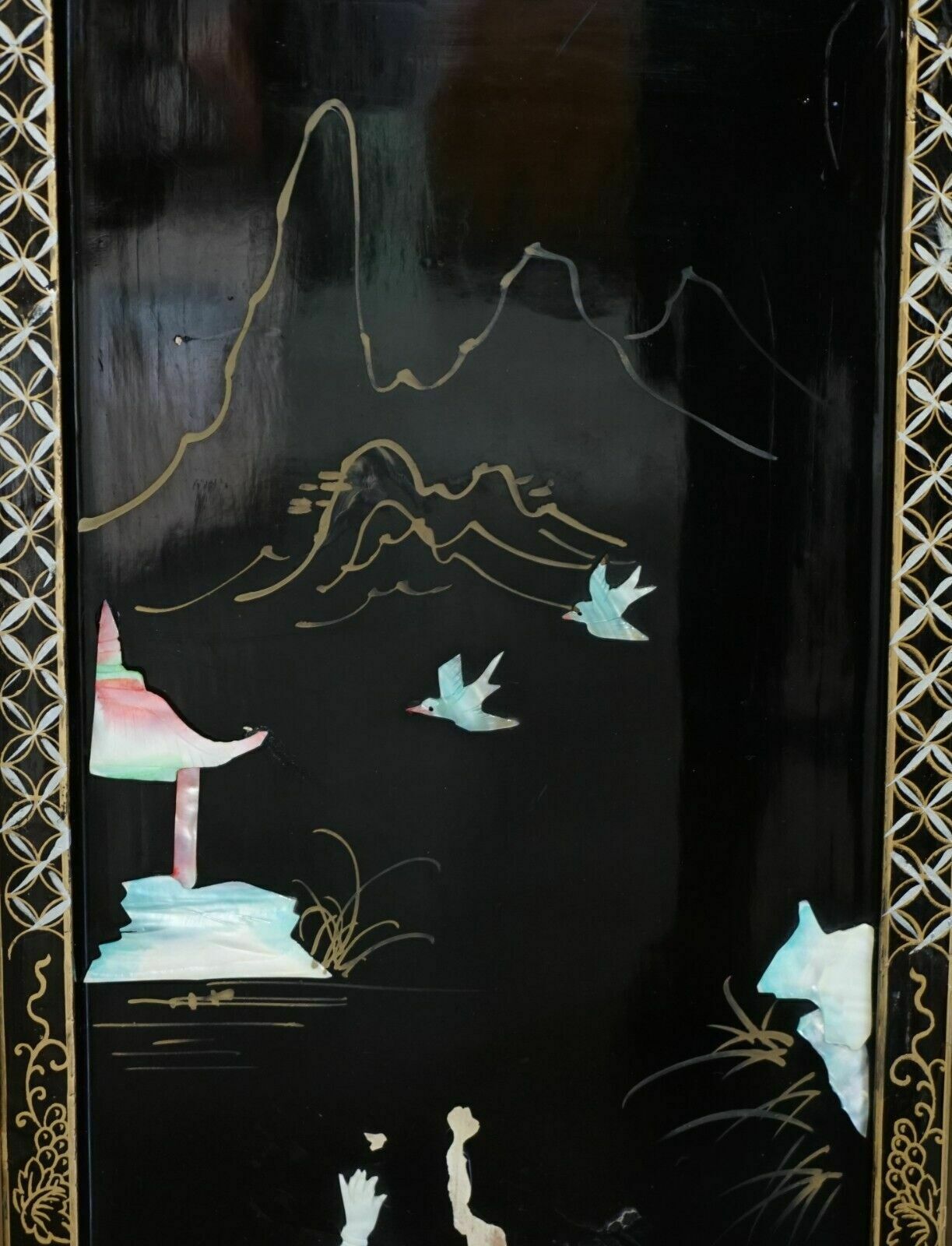 photo furniture Rare & Collectable Antique Chinese Export Soapstone Folding Screen Room Divider