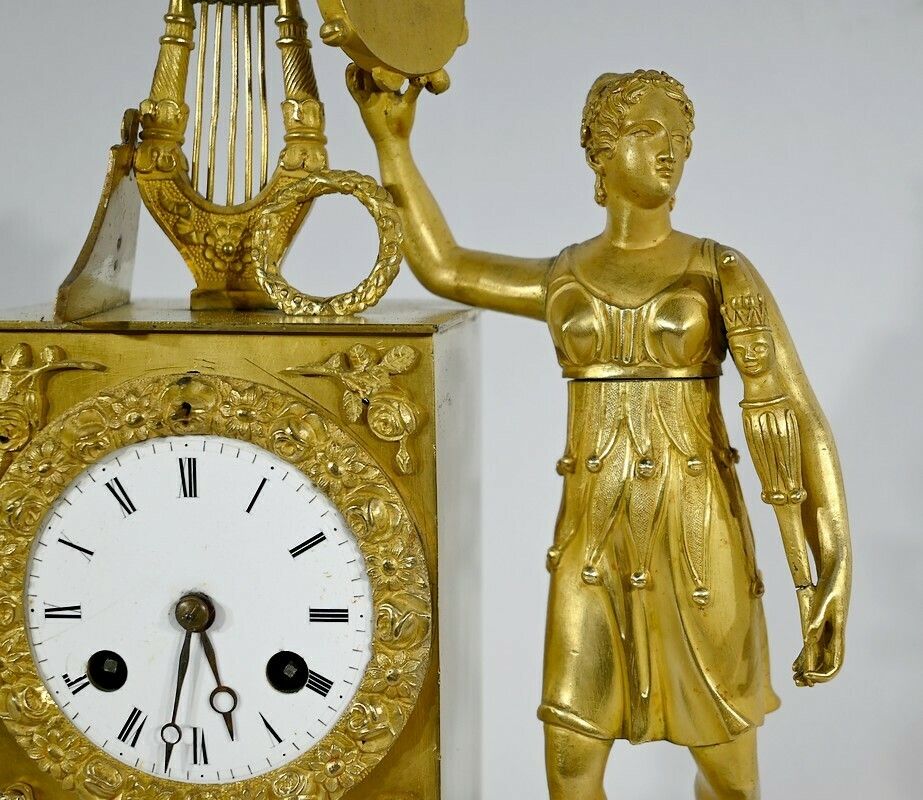Gilt Bronze Clock   Early 19th Century photo vinterior