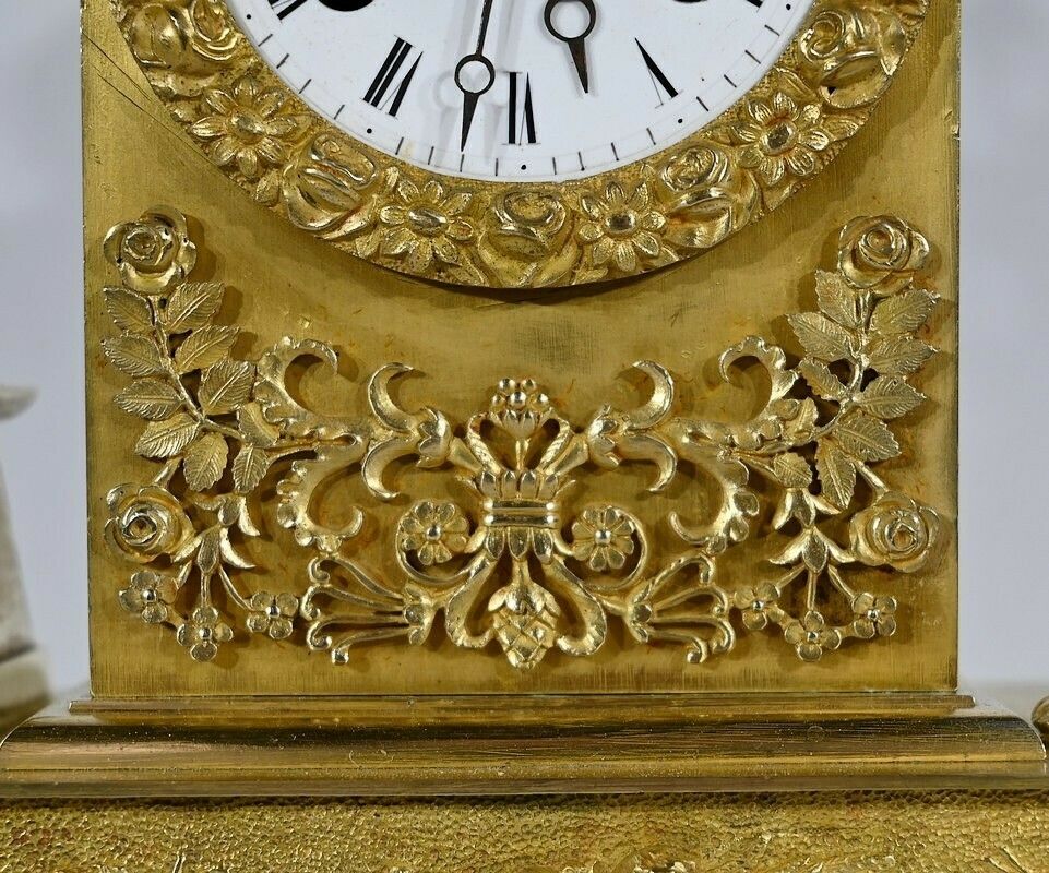 2734.65 Gilt Bronze Clock   Early 19th Century photo