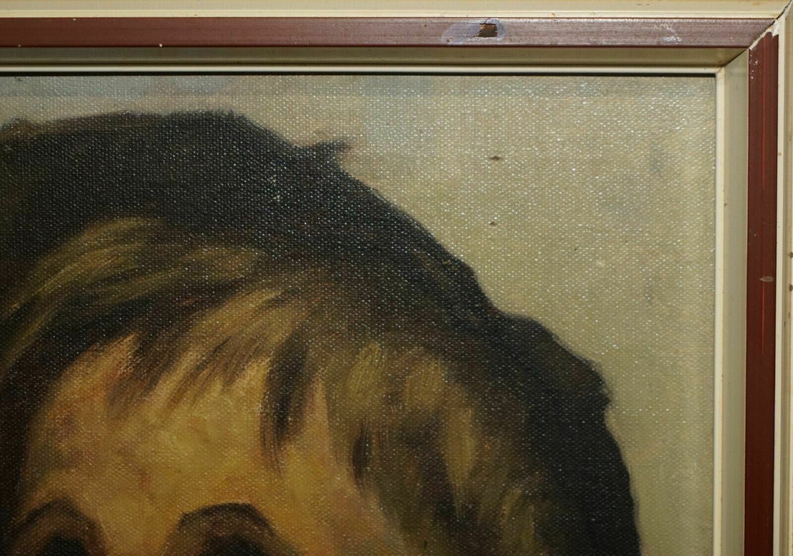 Art Antique Signed Brandsma Belgium Oil On Canvas Painting Of Young Boy Part Set photo