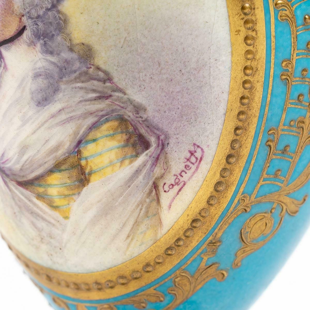 Pair Of Small Vases In Sevres Porcelain photo 1800.0
