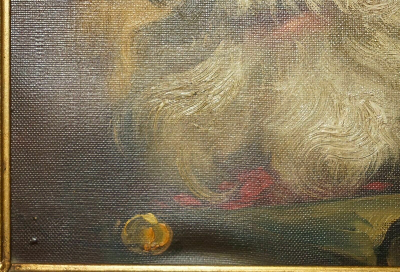 Antique Signed Dutch Oil On Canvas Painting Of Old Man Man With Grey Hair & Cap photo buy