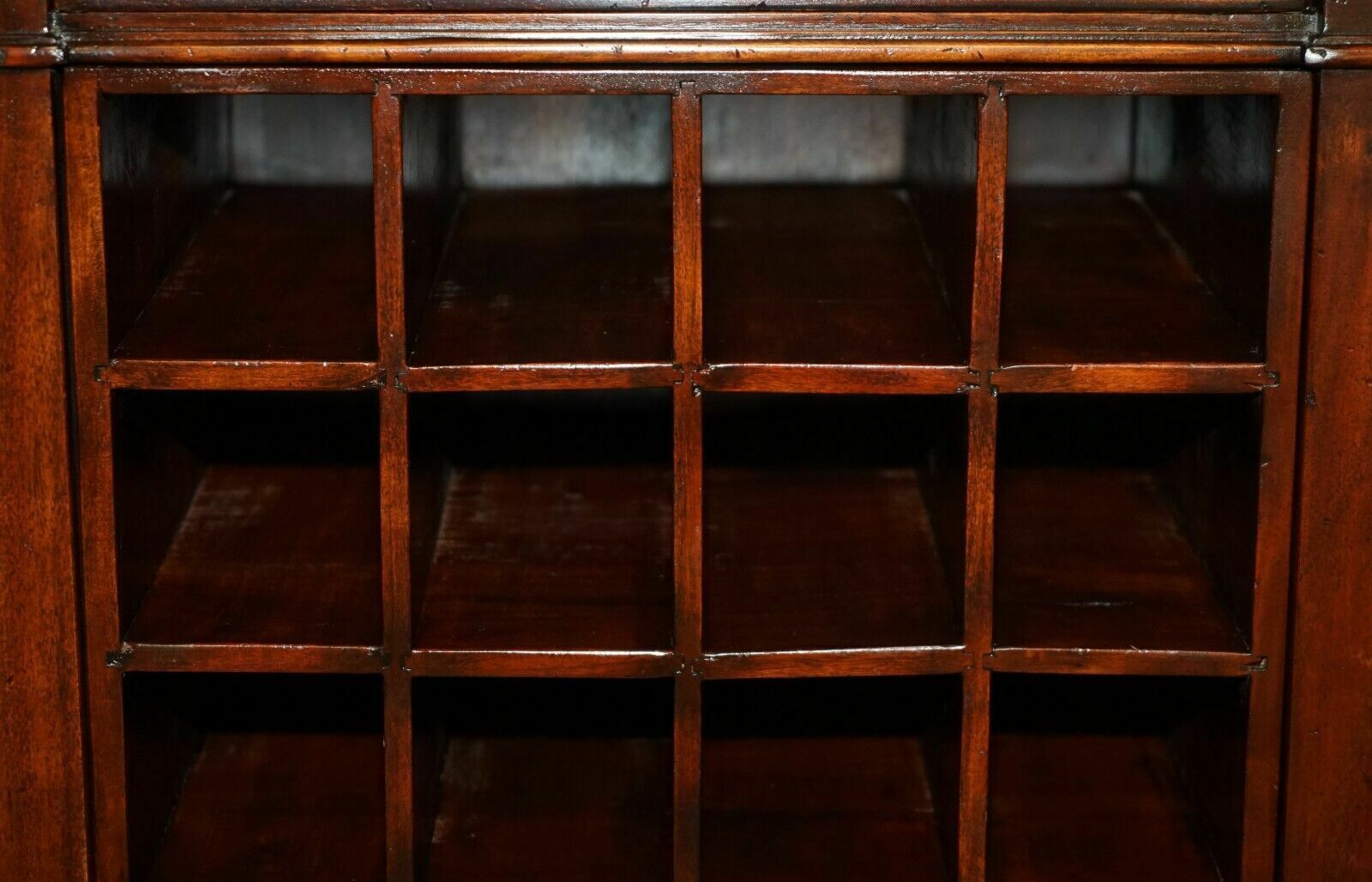 photo furniture Marble Topped Side Table With Wine Bottle Holders For 20 Bottles & Serving Tray