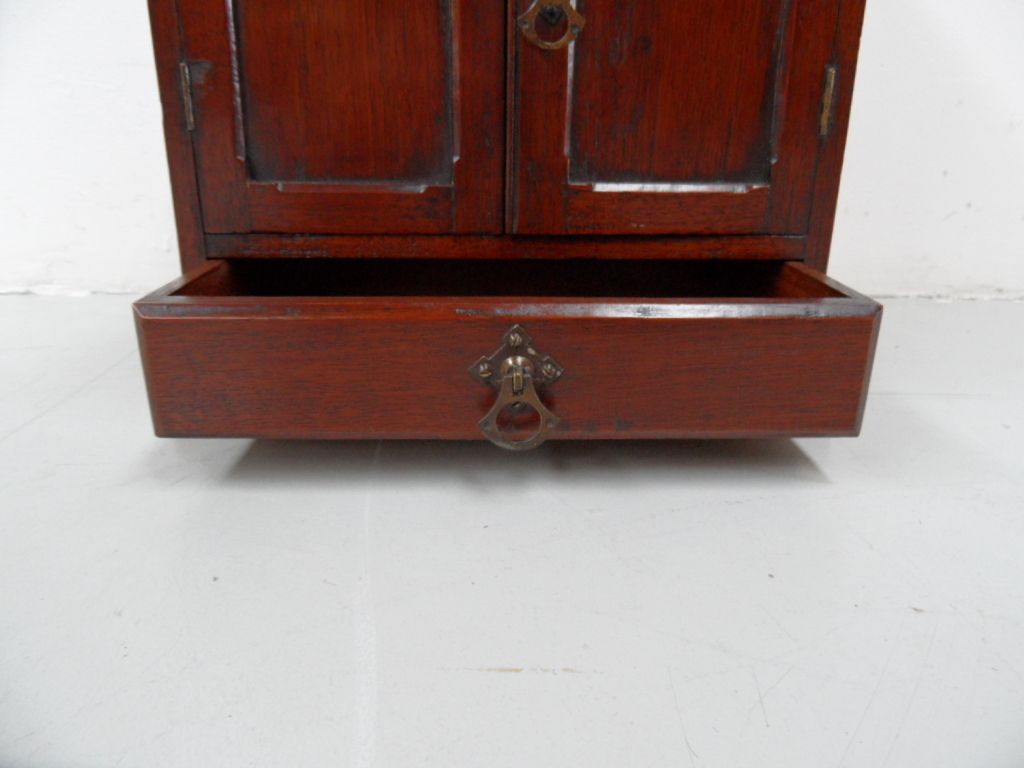 Antique Mahogany Jewelry Cabinet photo Furniture
