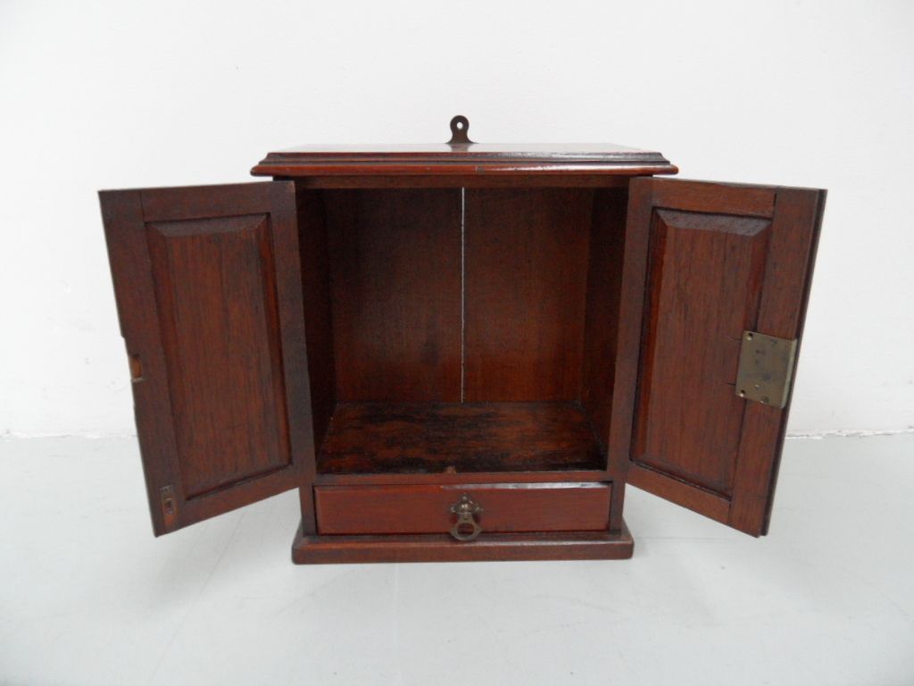 Antique Mahogany Jewelry Cabinet photo vinterior