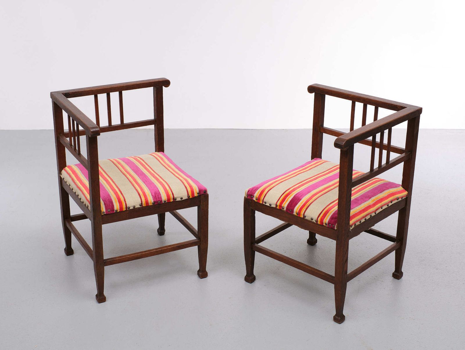 Amsterdam School Corner Chairs, 1920s, Holland photo vinterior