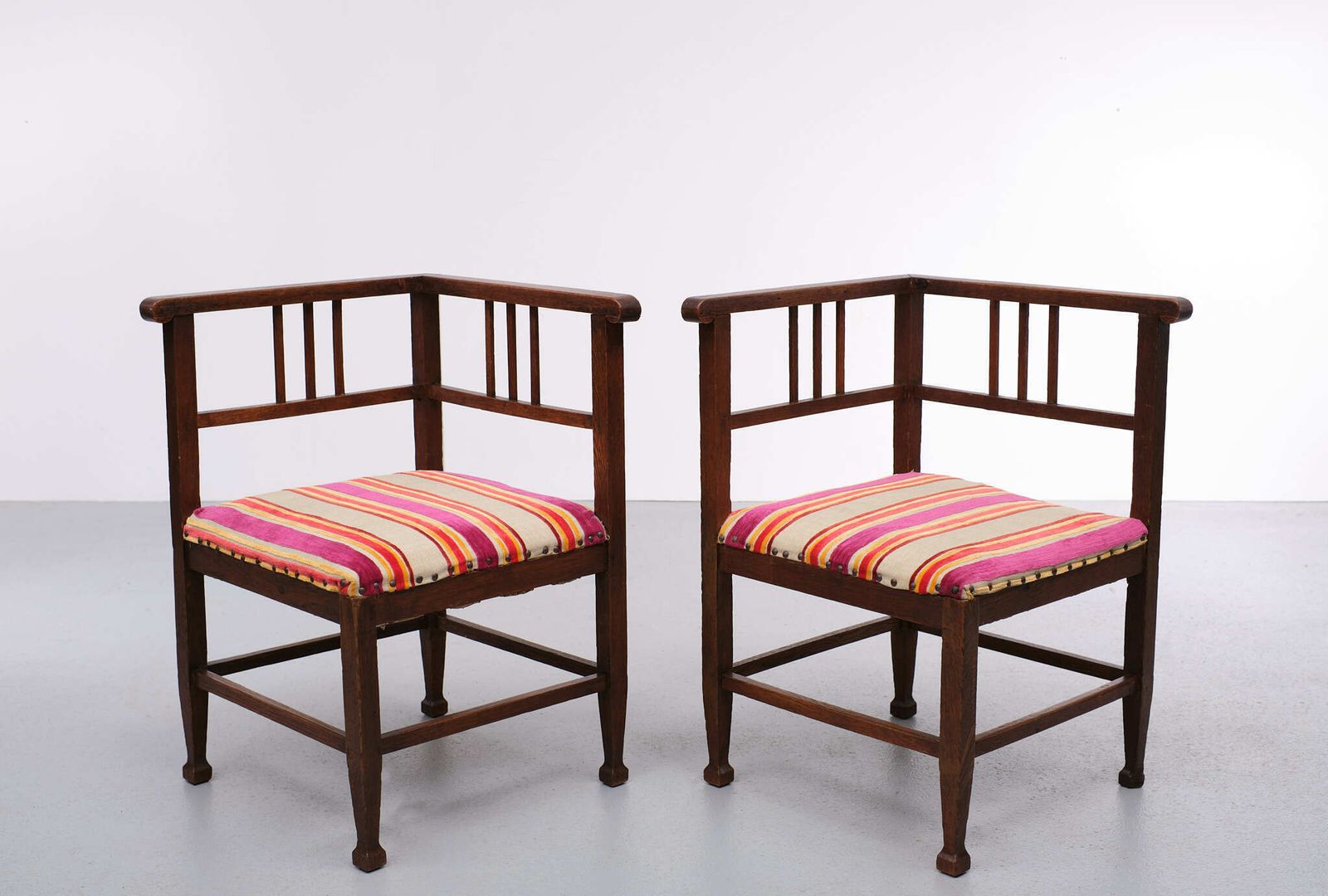 Amsterdam School Corner Chairs, 1920s, Holland