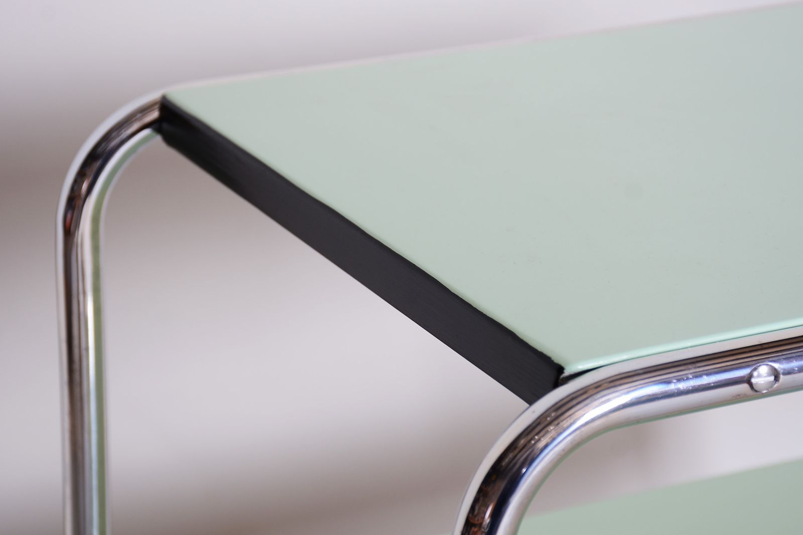 Restored Artdeco Side Table, Marcel Breuer, Thonet, Chrome Steel, Germany, 1930s photo furniture