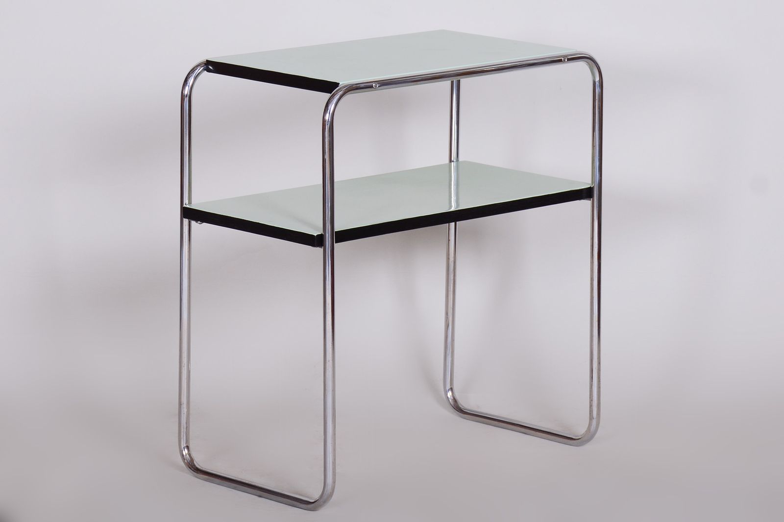 Restored Artdeco Side Table, Marcel Breuer, Thonet, Chrome Steel, Germany, 1930s