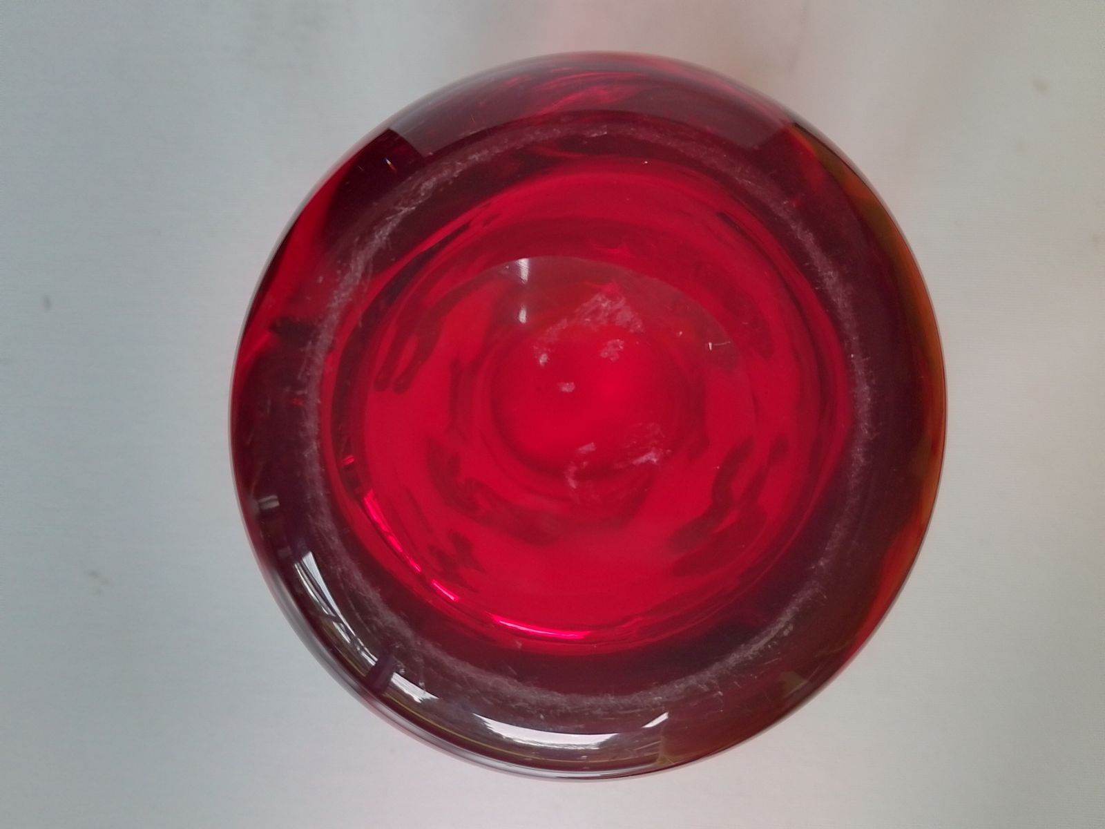 Whitefriars Glass Ruby Red"Knobbly" Vase  9609 Designed By Harry Dyer & William Wilson photo furniture