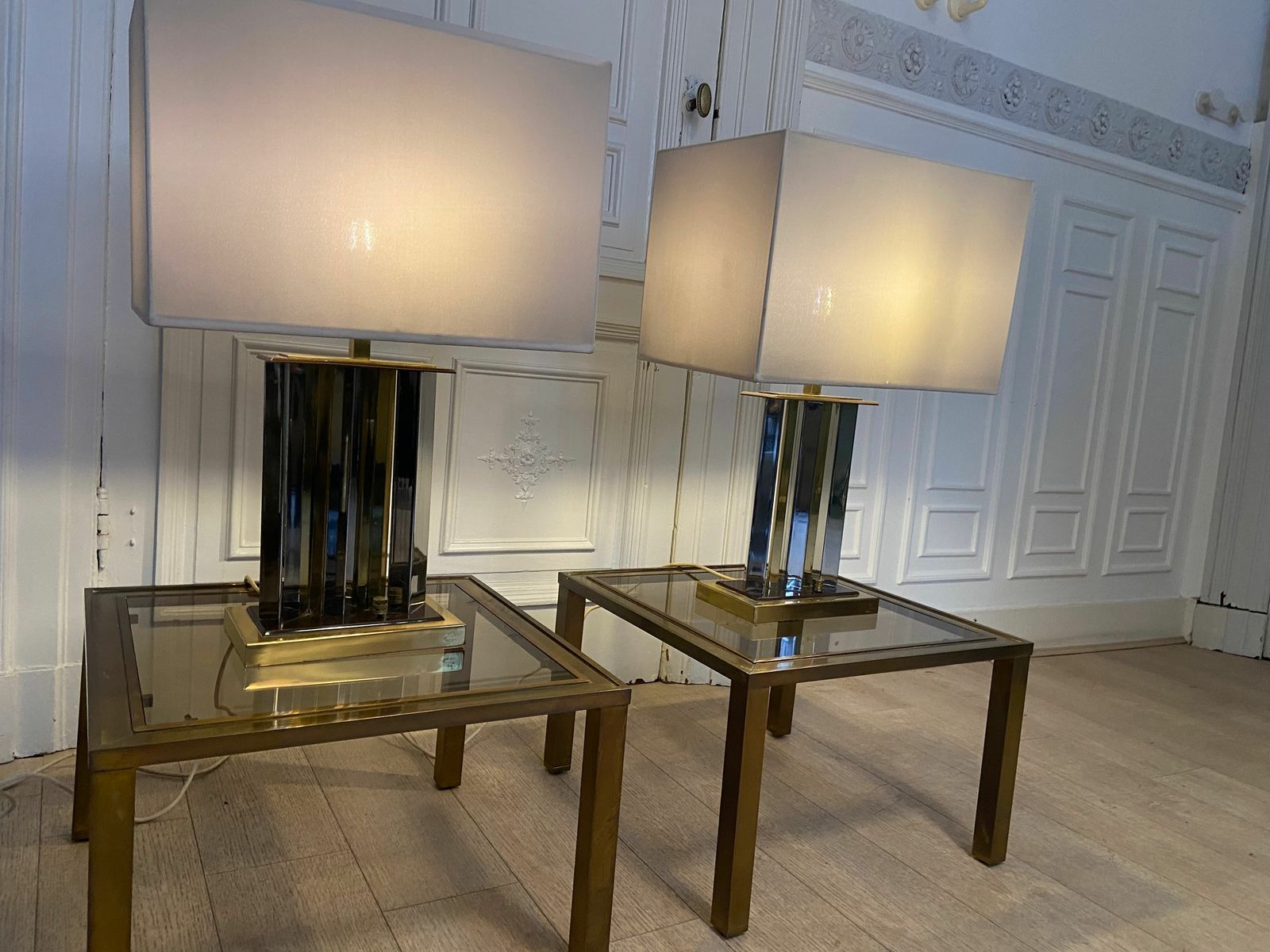 Pair Of Romeo Rega Lamps, Signed photo buy