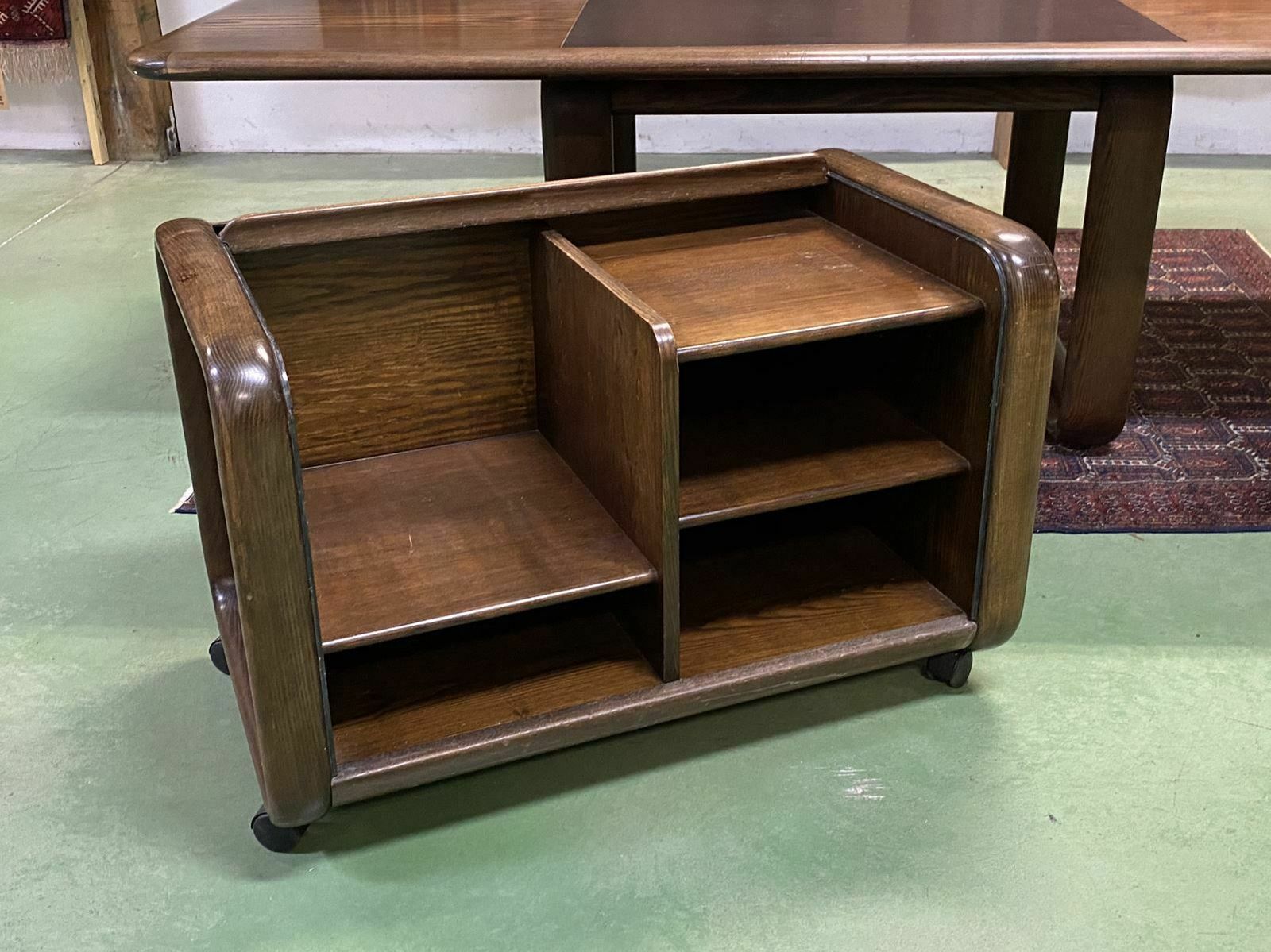 Desk With Mobile Unit From The 1970s In Ash Wood By Burkhard Vogtherr For Rosenthal photo furniture