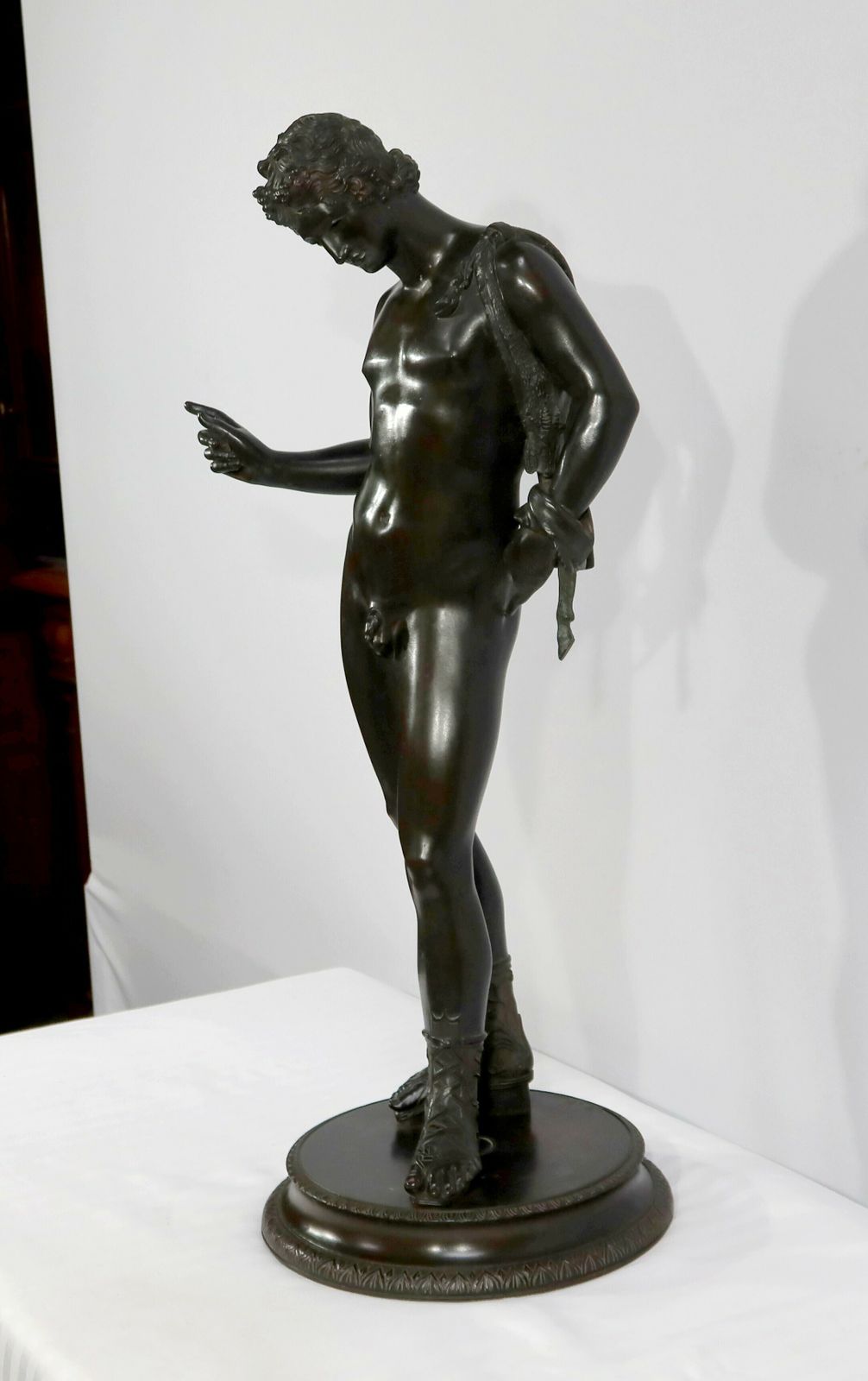 Important Bronze “Narcissus” By M. Amodio – Late 19th Century photo Art
