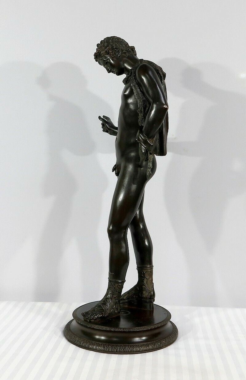 photo vinterior Important Bronze “Narcissus” By M. Amodio – Late 19th Century