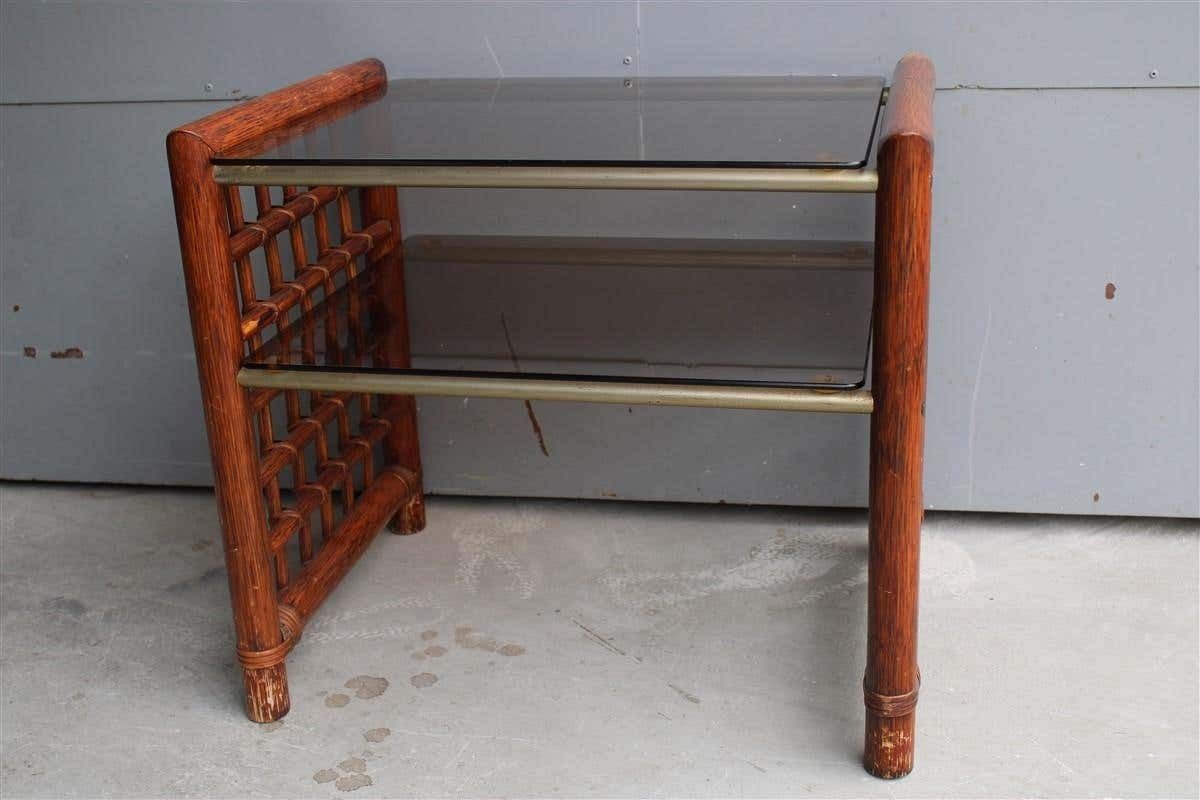 Coffee Table Afra E Tobia Scarpa Italy 1960s Bamboo Design Shelves Night Table photo buy
