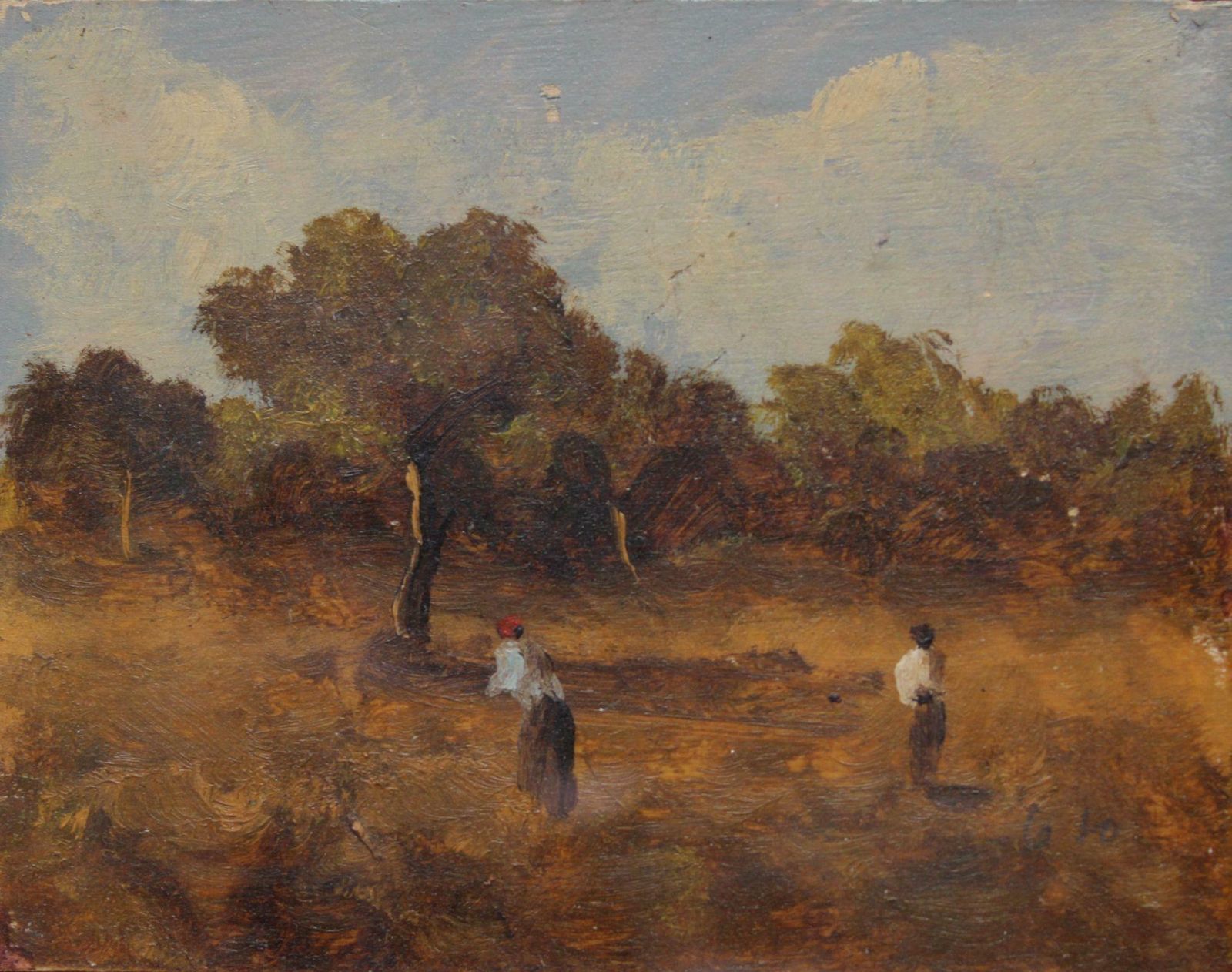 Antonio Leto Cardboard, Oil., 1800s