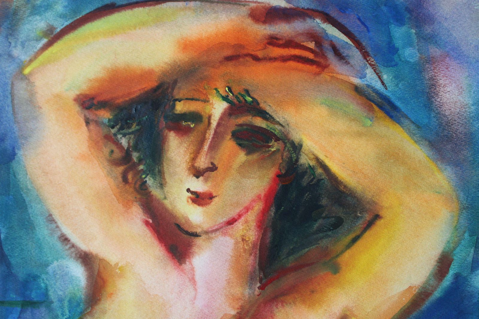 Malda Muizule By The Lake. 1992. Paper/Watercolour. photo furniture