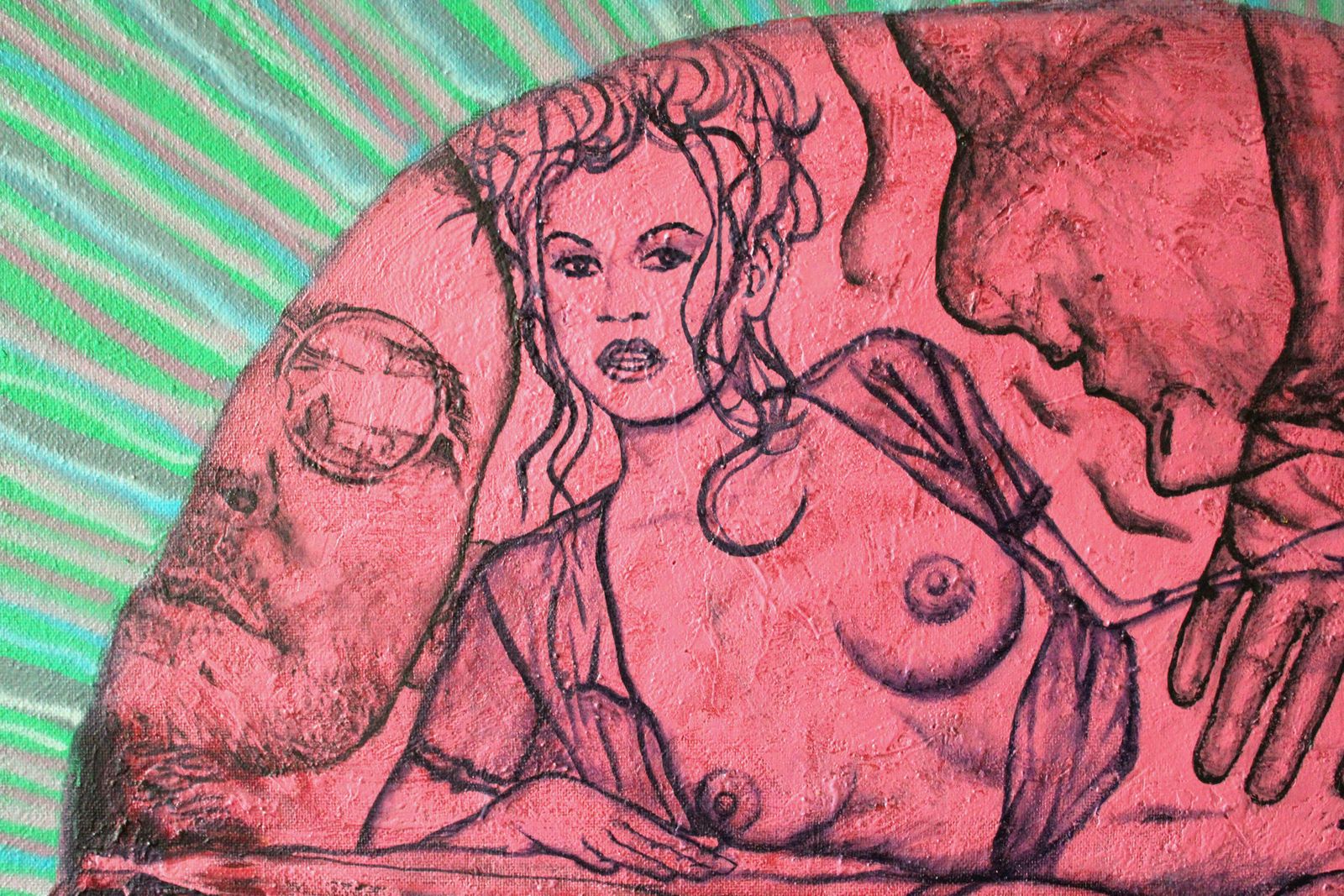 Juris Utans Tattoo Me 2 2002., Cardboard, Mixed Media Art photo for sale