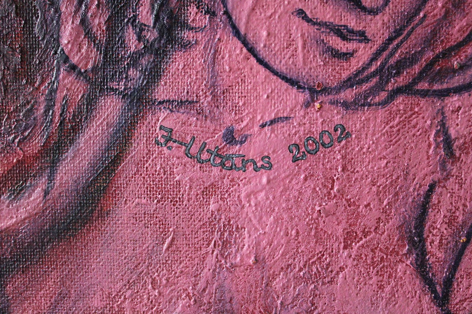 Juris Utans Tattoo Me 2 2002., Cardboard, Mixed Media Art photo vinterior