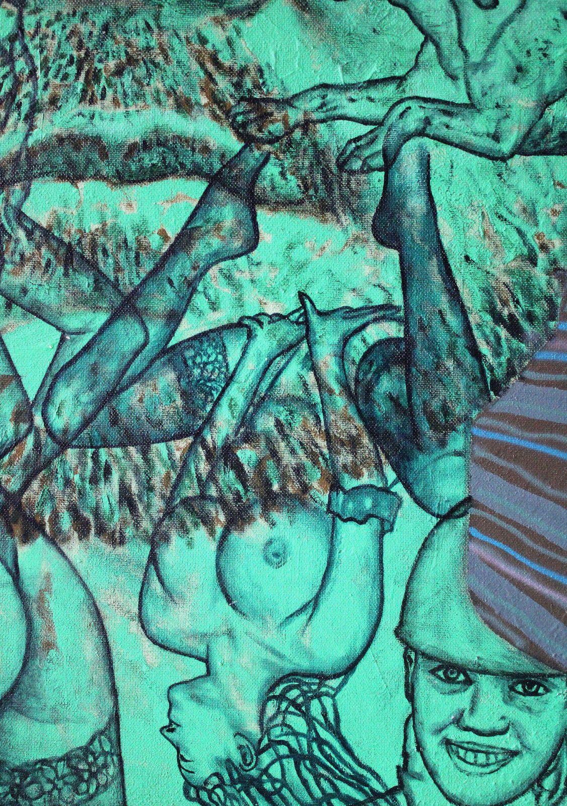 photo for sale Juris Utans Tattoo Me 3 2002., Cardboard, Mixed Media Art