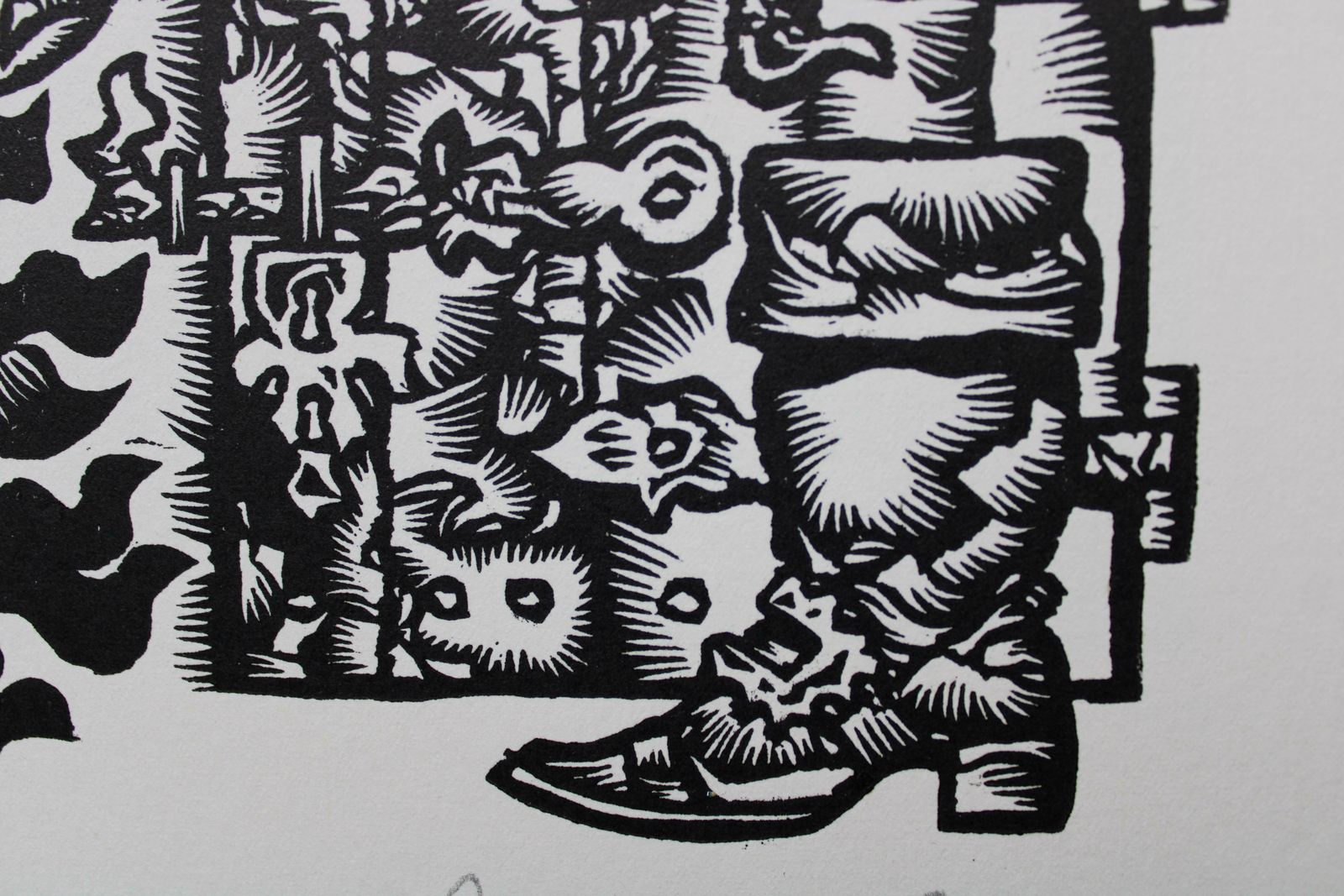 Dainis Rozkalns Manor. 1982. Paper, Linocut photo furniture