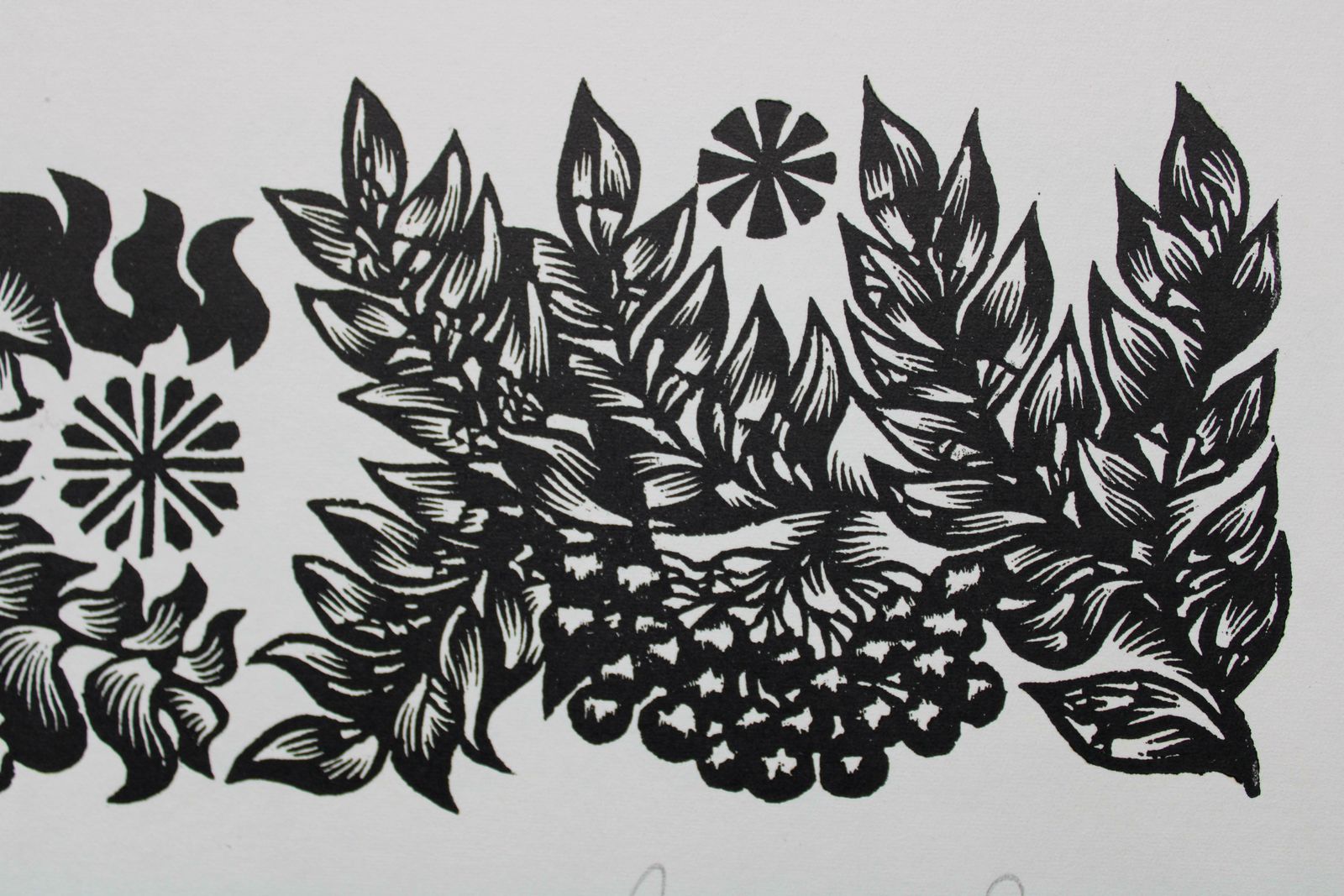 Dainis Rozkalns Mindfulness. 1982. Paper, Linocut, photo furniture