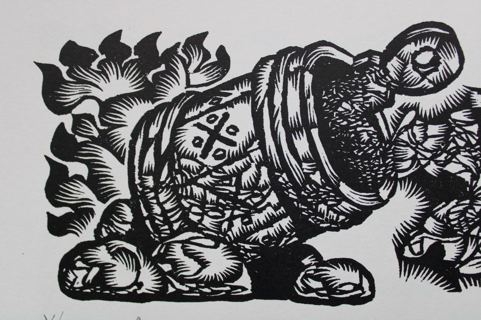Dainis Rozkalns Barrel. 1982. Paper, Linocut photo furniture