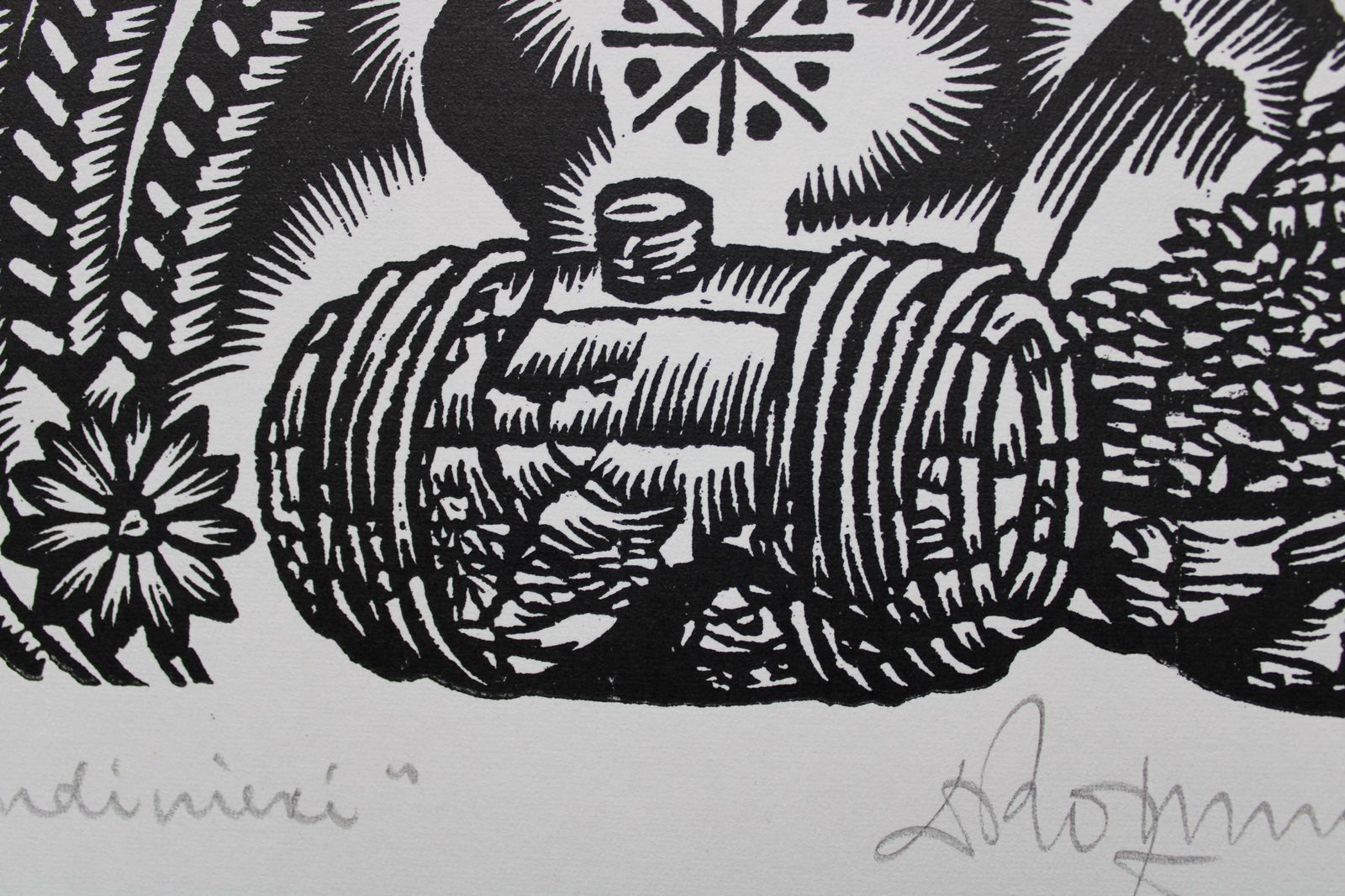 Dainis Rozkalns Pawns. 1982. Paper, Linocut photo 174.0