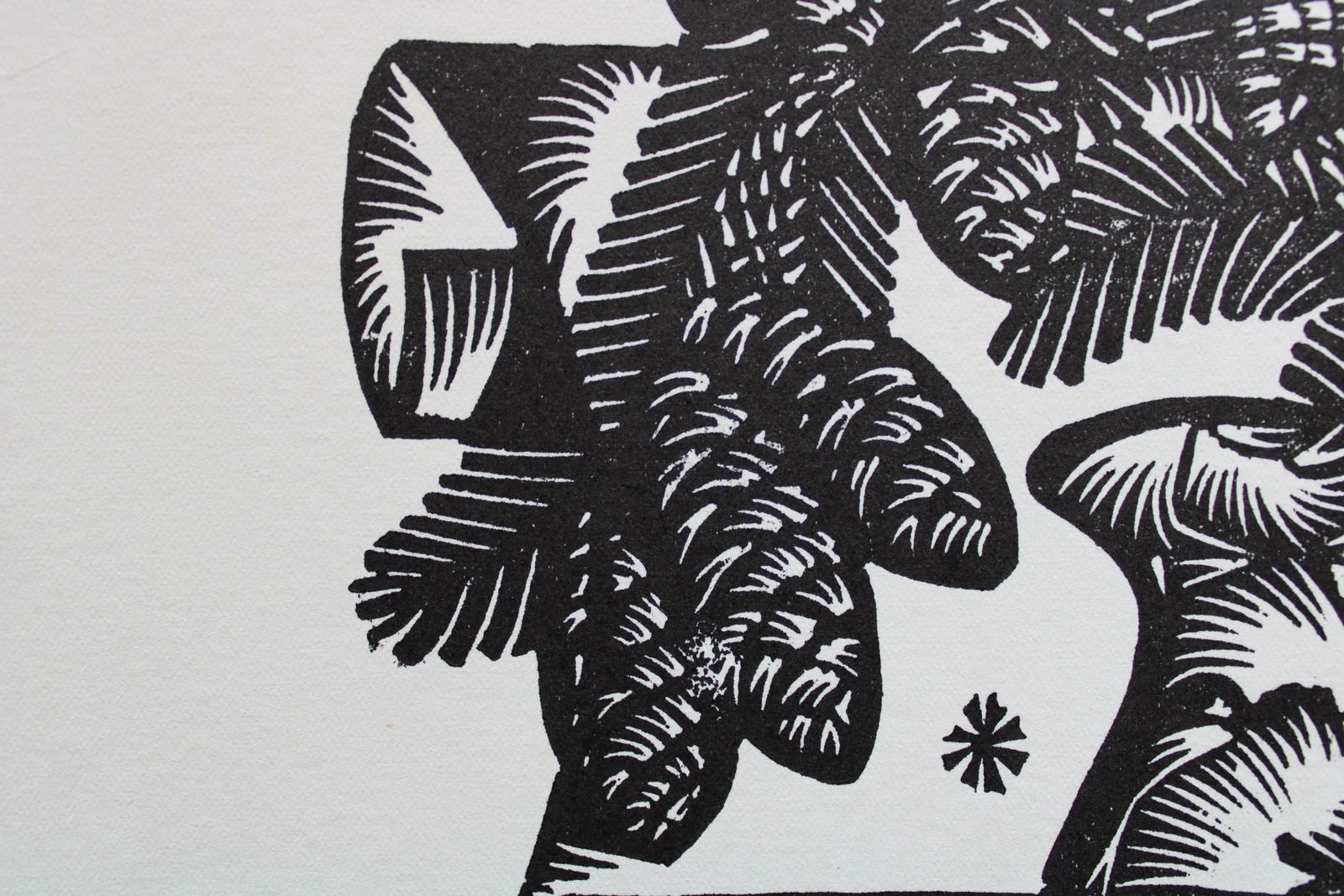 Dainis Rozkalns Intro. 1979. Paper, Linocut, 1979 photo furniture