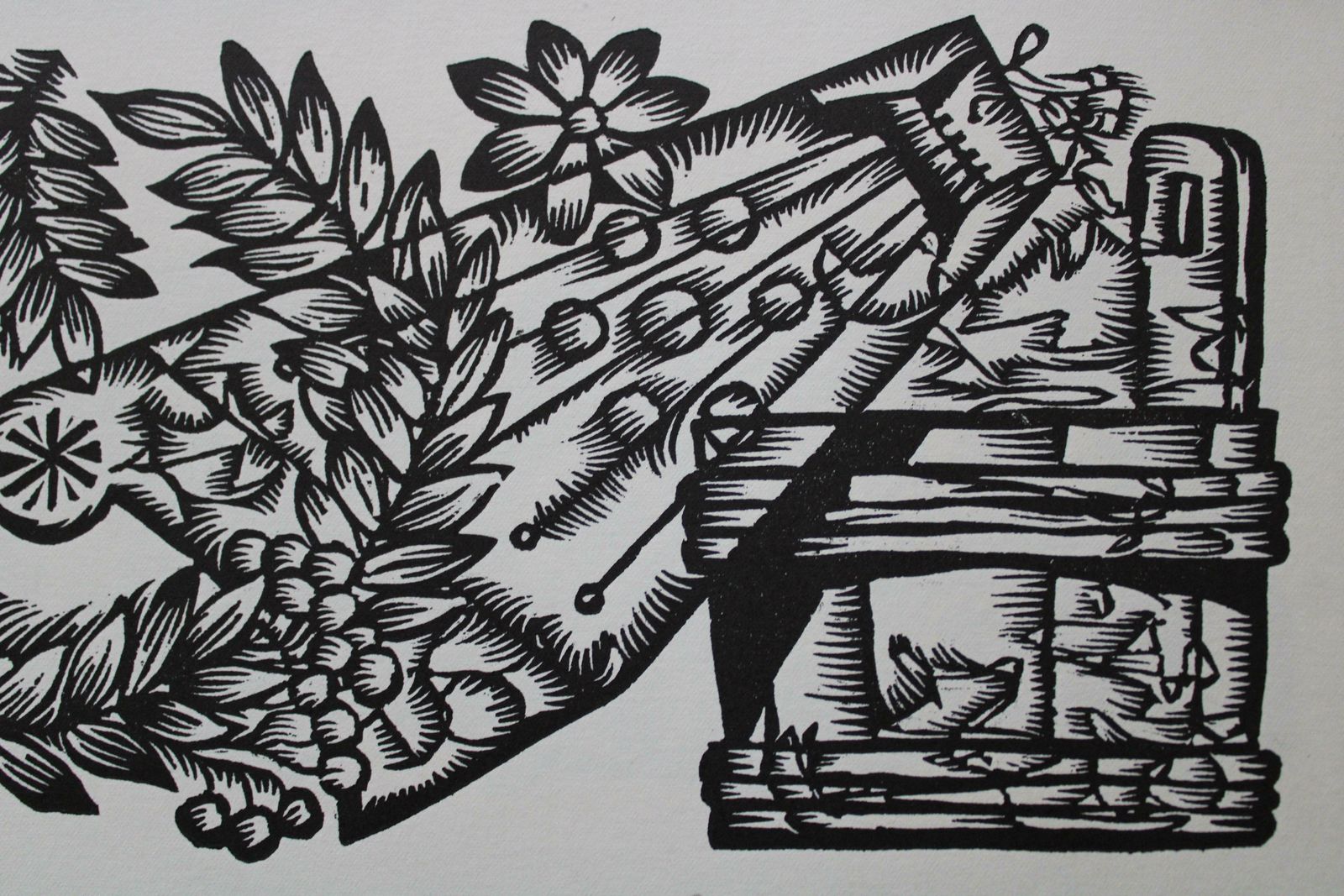 Dainis Rozkalns Animal Husbandry. 1979. Paper, Linocut, photo Art