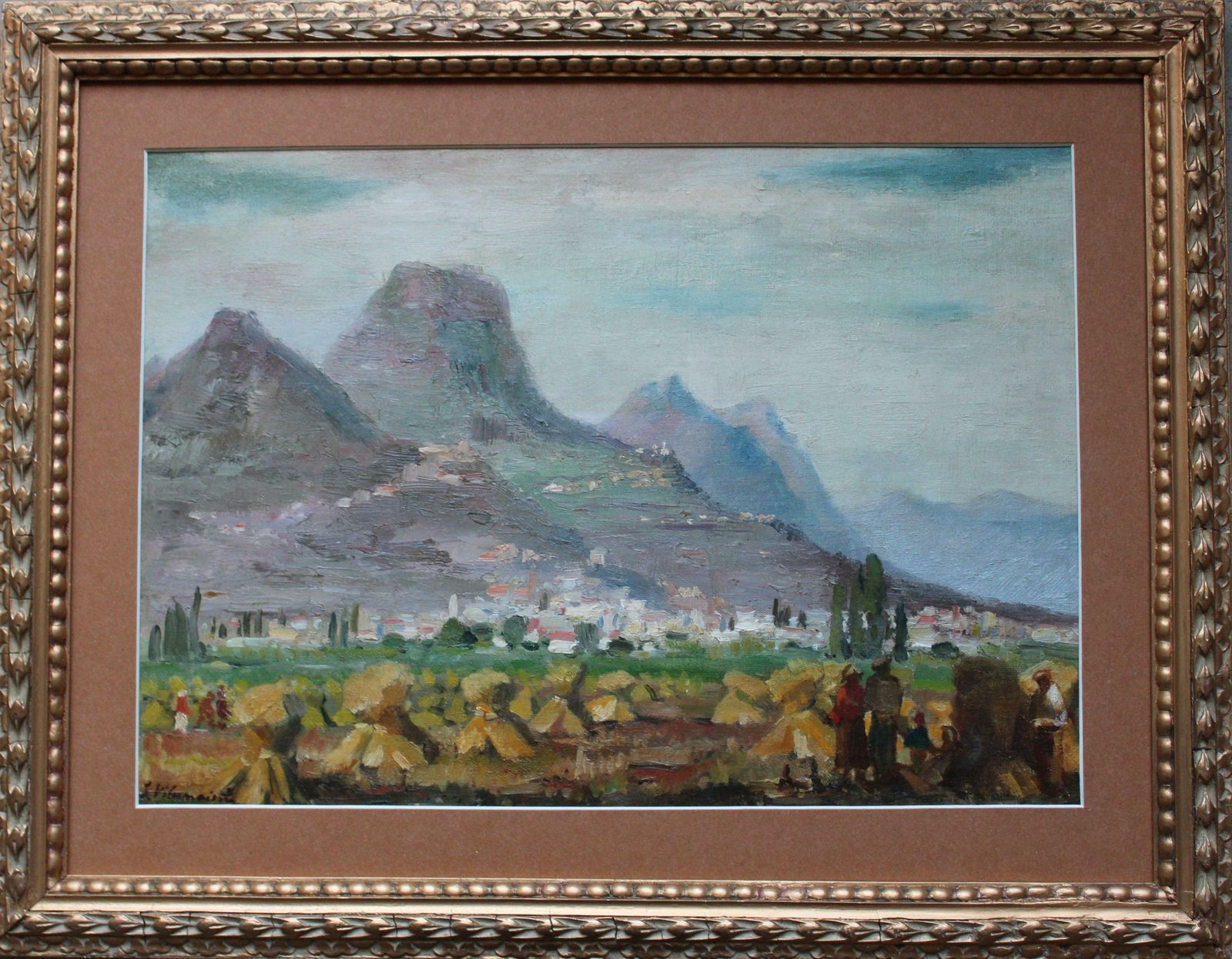 Julijs Vilumainis Landscape With Mountains, South Of France. Oil On Cardboard On Canvas, photo 2505.0
