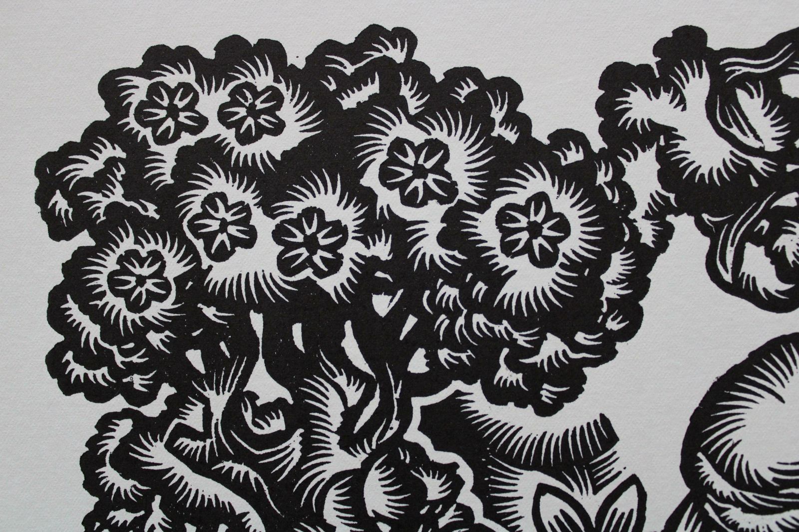 Dainis Rozkalns Herdsman's Life. 1979. Paper, Linocut, photo furniture