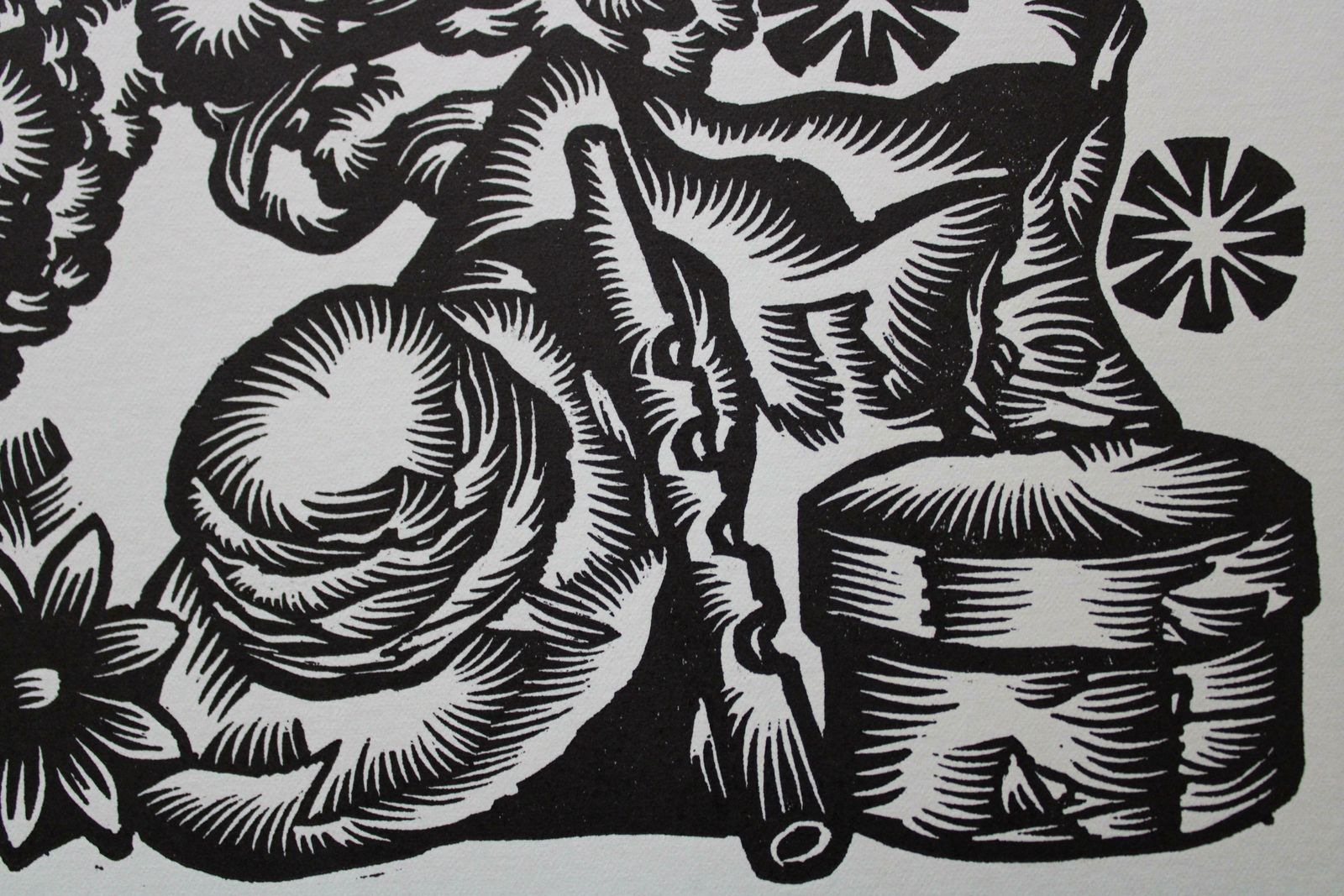 Dainis Rozkalns Herdsman's Life. 1979. Paper, Linocut, photo for sale