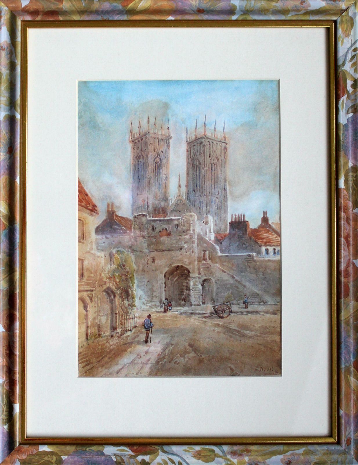 Edward Nevil Notre Dame De Paris. Paper, Watercolour photo Art