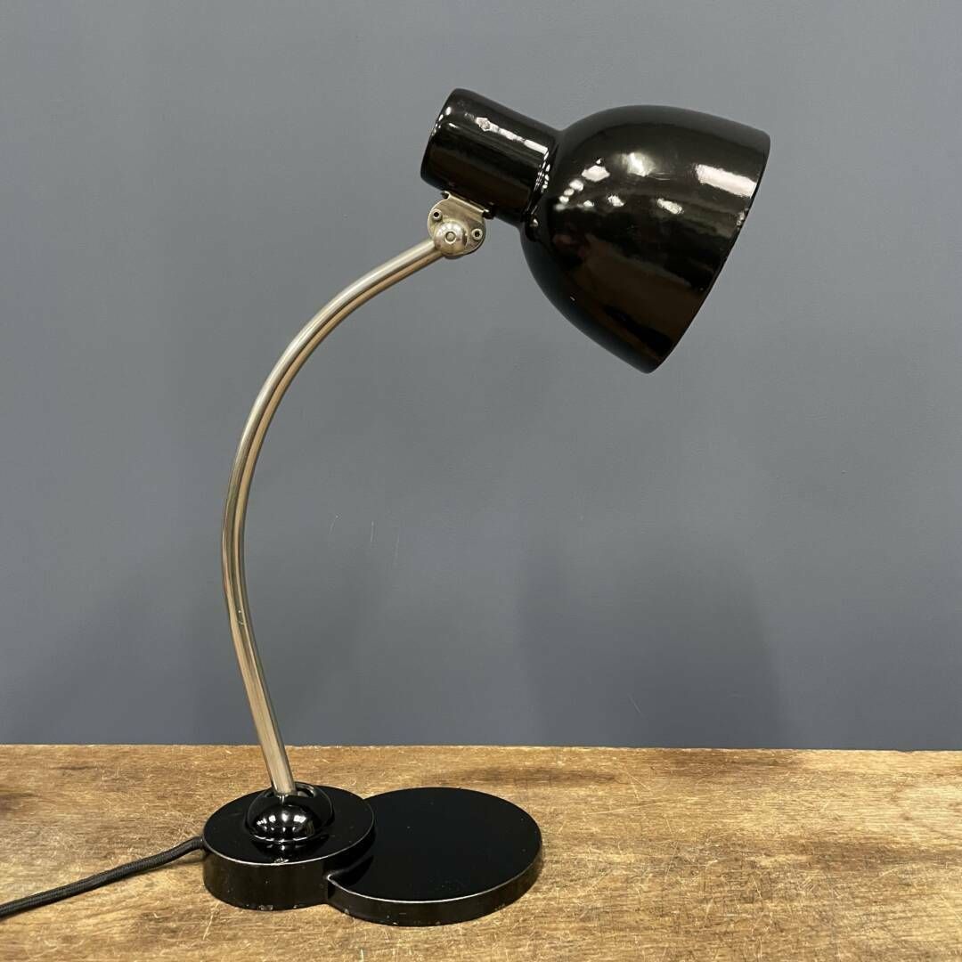Zwarte Zirax Bureaulamp Met Emaille Kap photo furniture